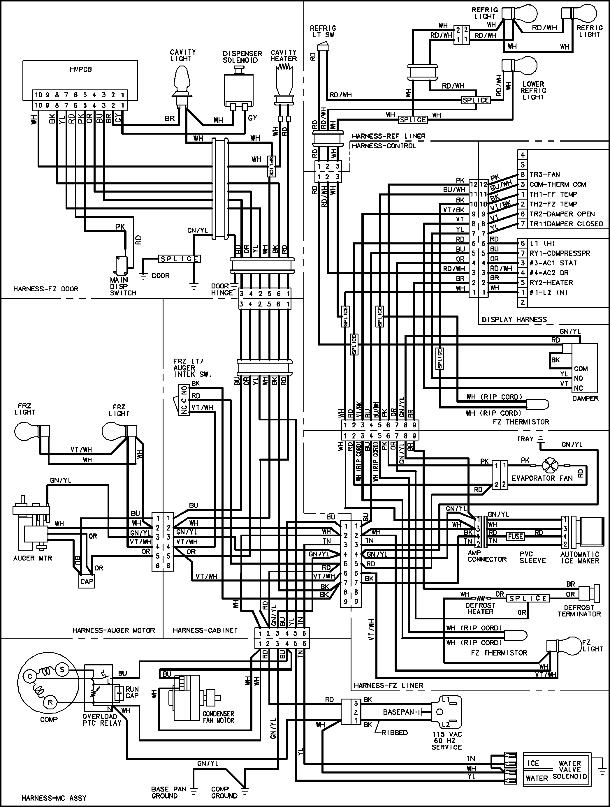 Jenn-Air JCD2290HEW wiring information (series 10) diagram