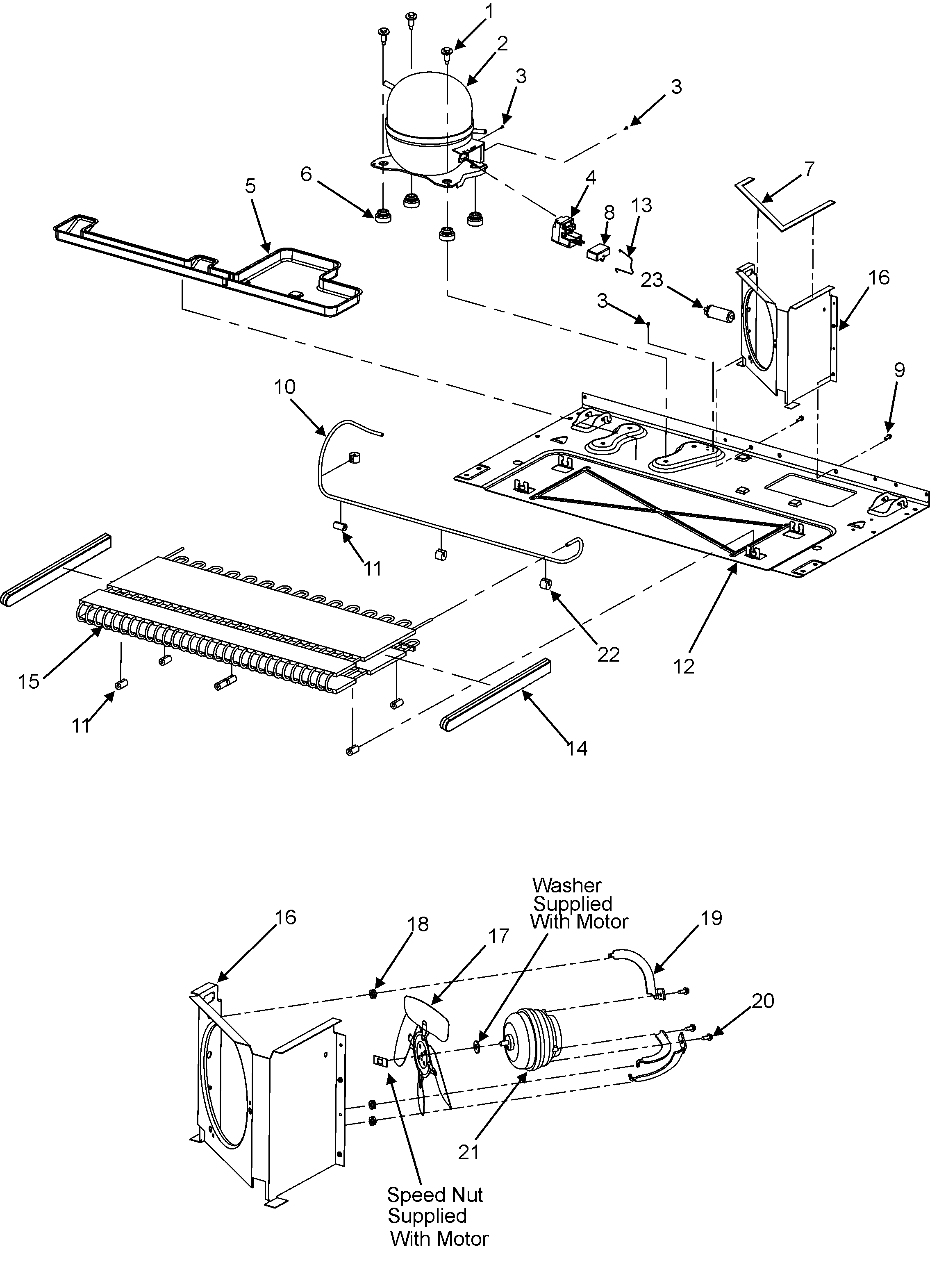 Maytag GZ2626GEKW compressor diagram