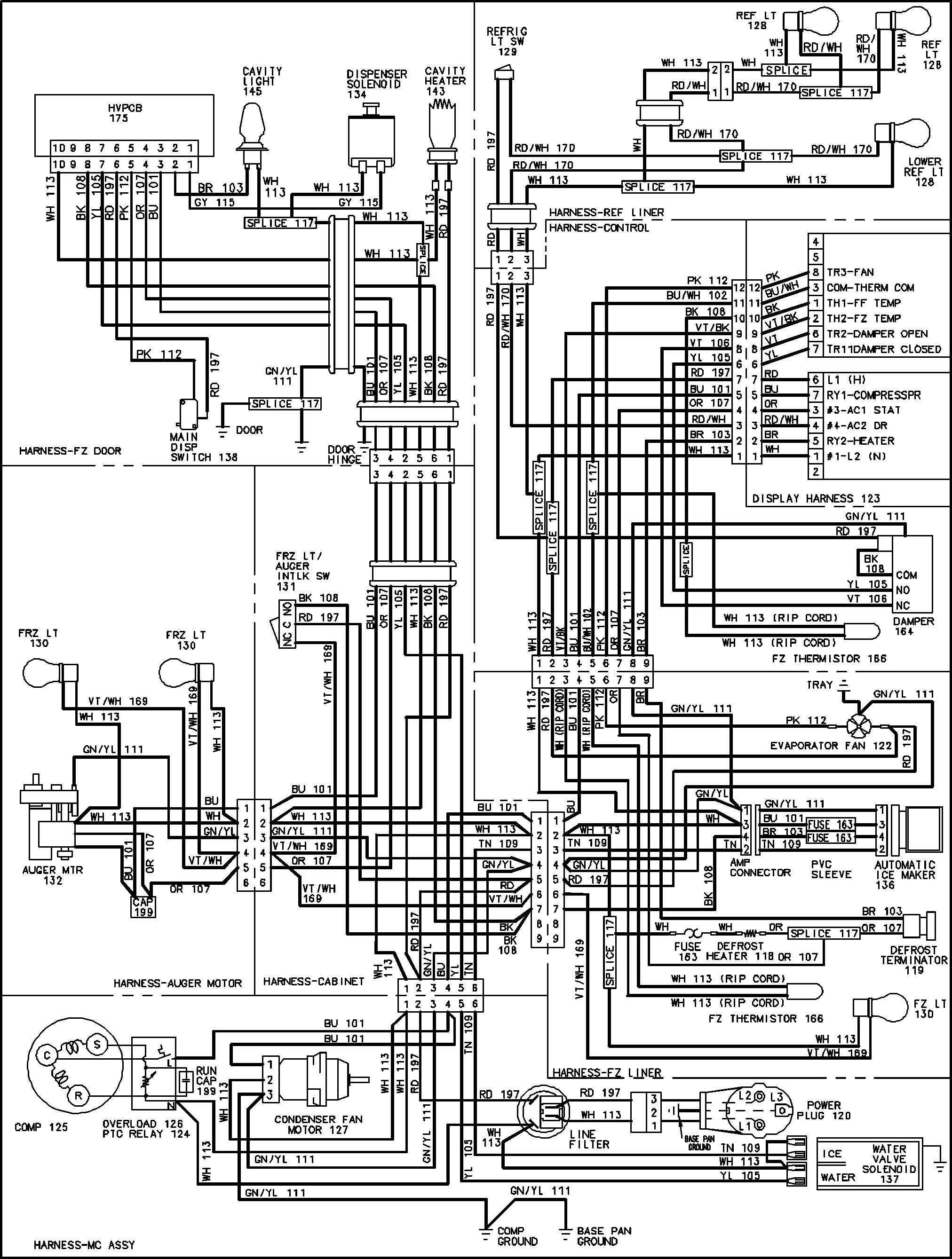 Maytag GZ2626GEKS wiring information diagram