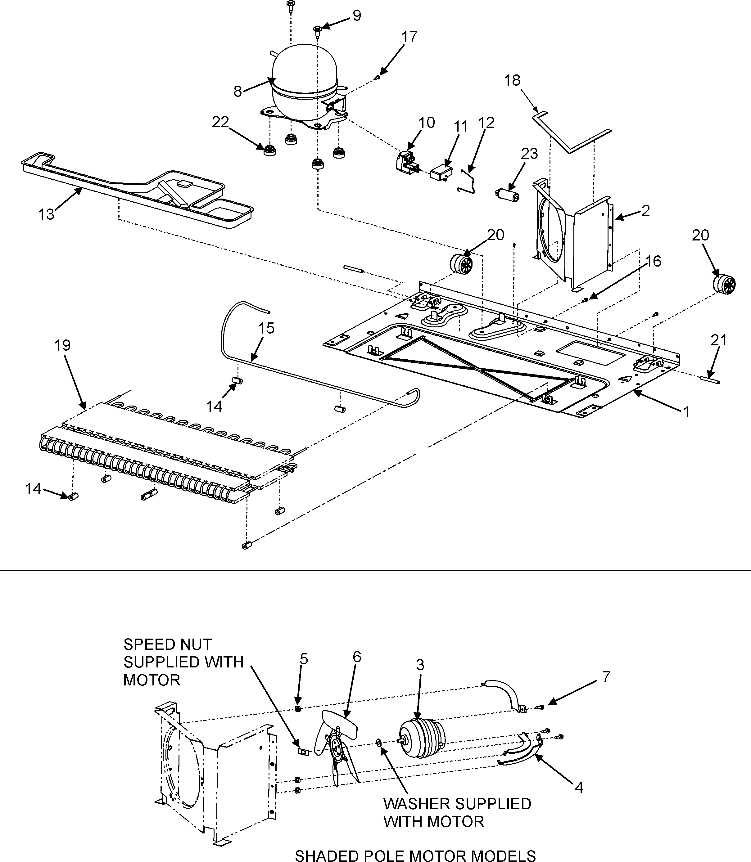 Maytag GB1924PEKW compressor diagram