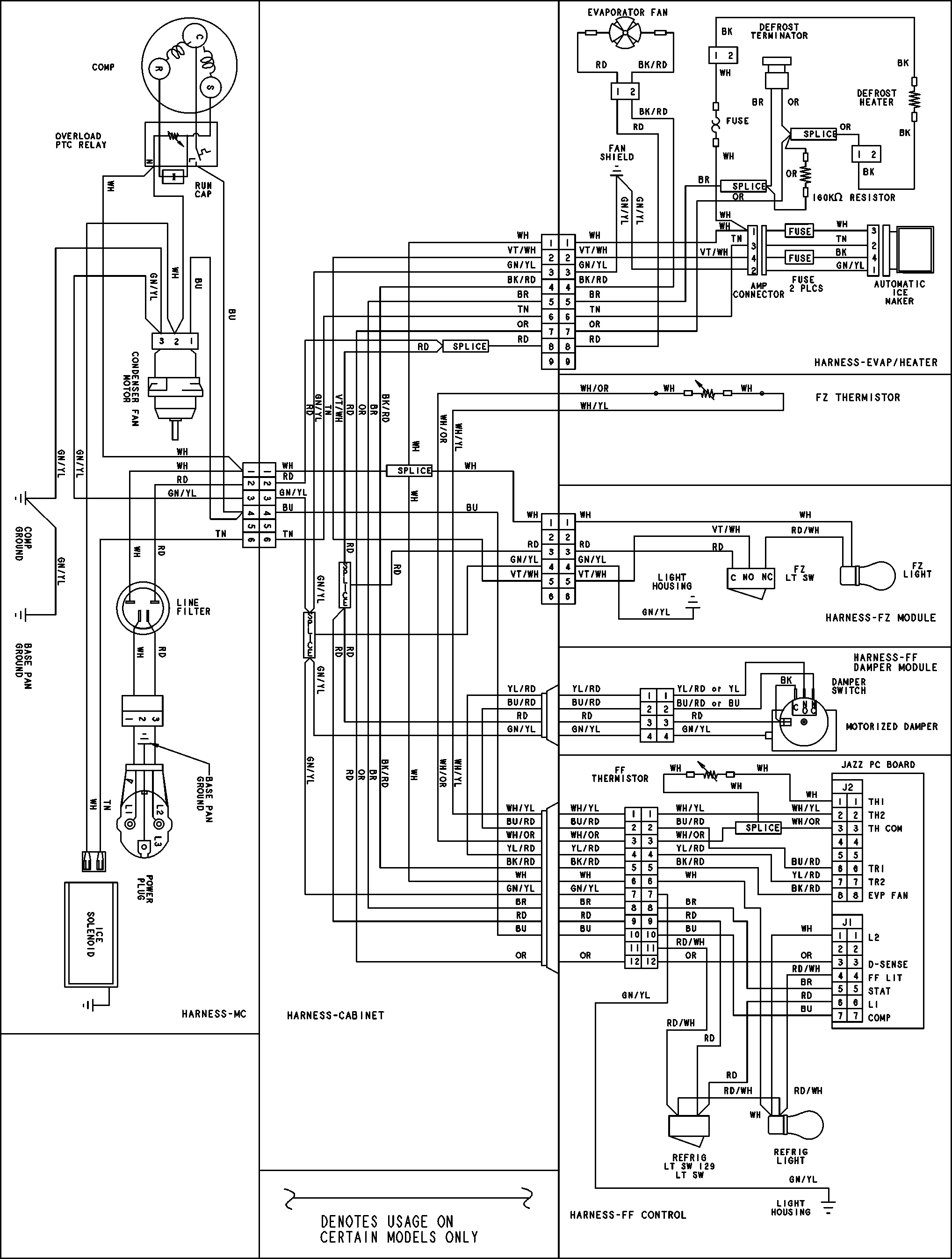 Maytag GB1924PEKW wiring information (series 11) diagram