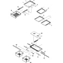 Amana AB1924PEKS refrigerator shelving diagram