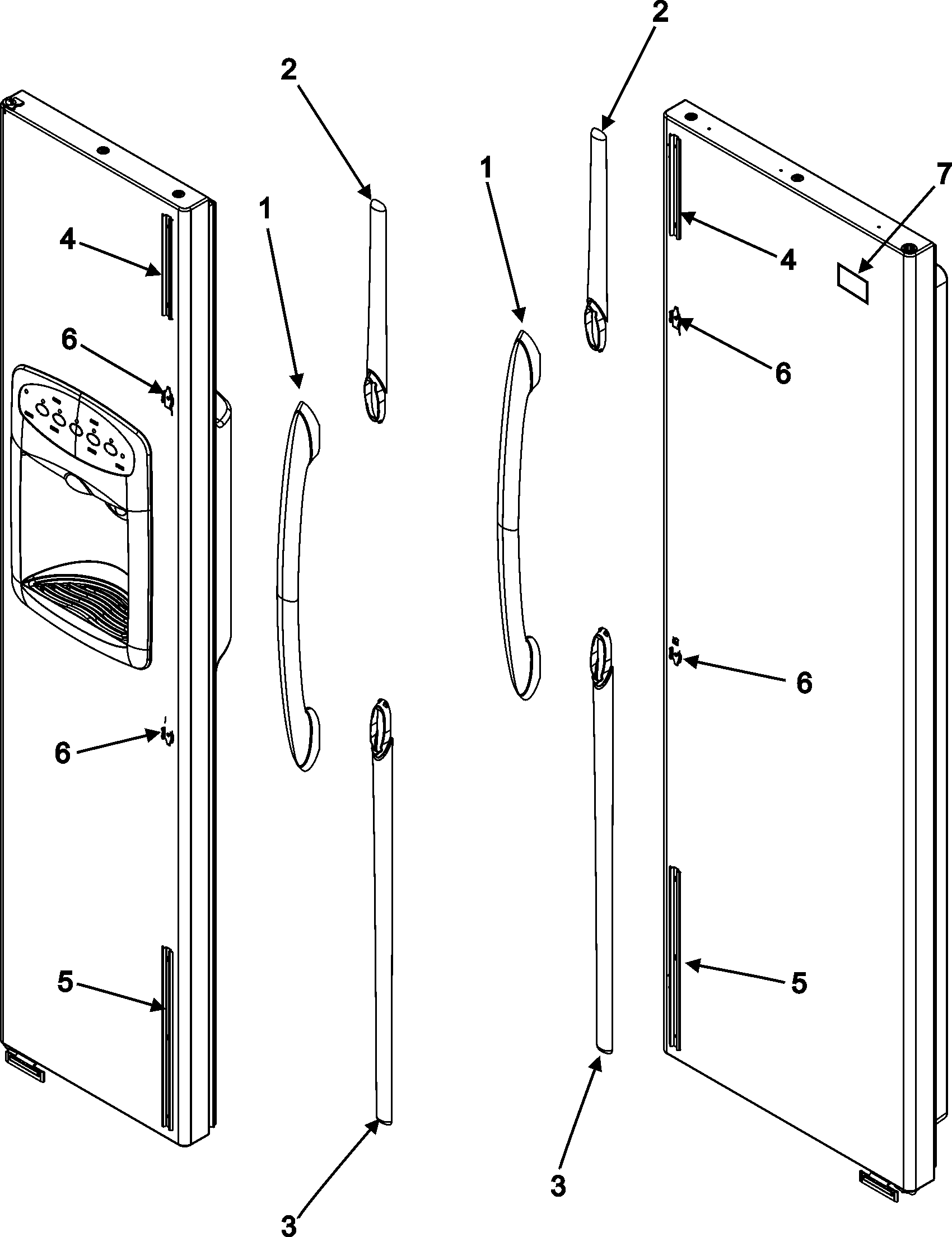 Maytag GC2224GEKW handles diagram