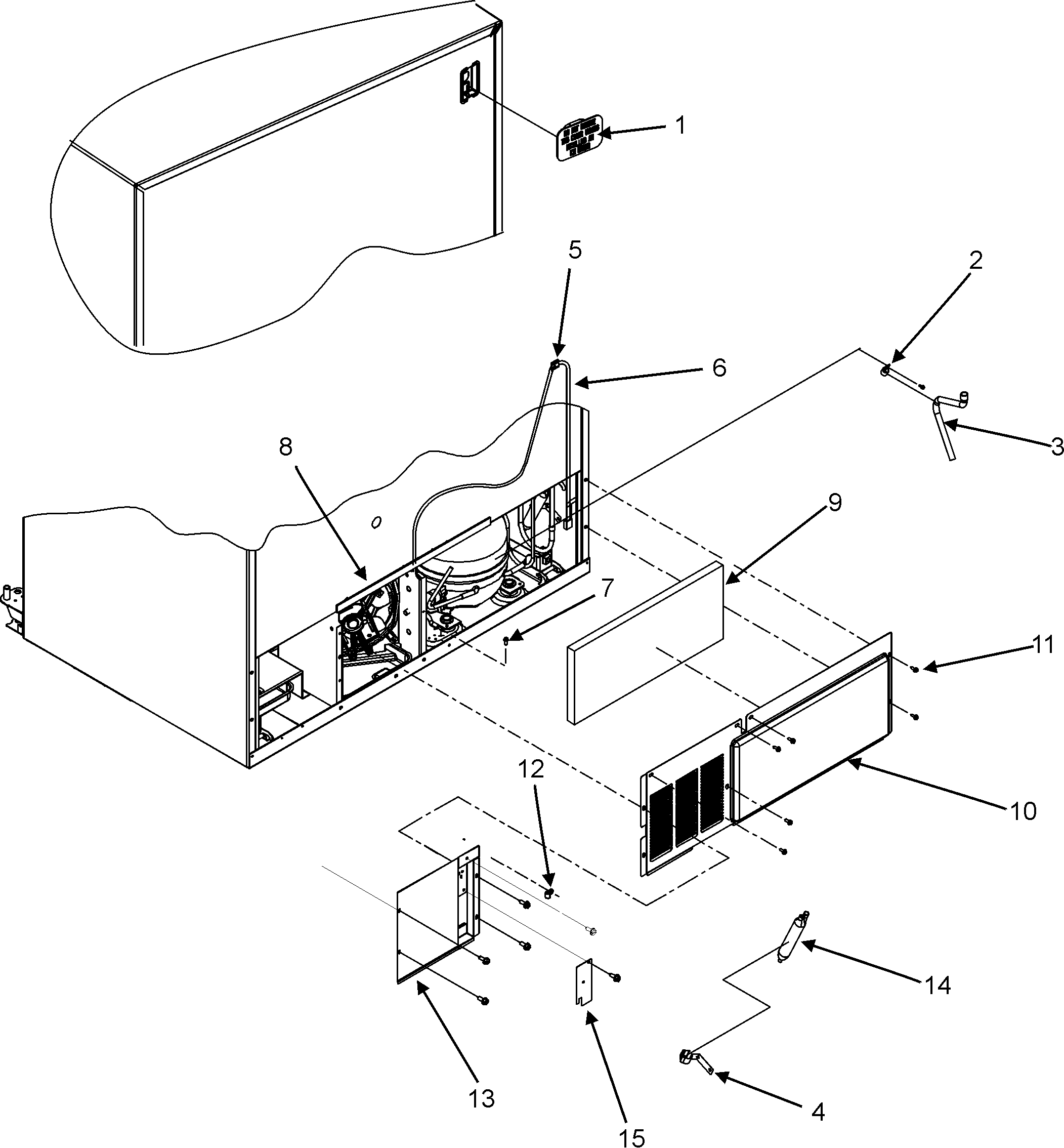 Maytag GC2225PEKW cabinet back diagram