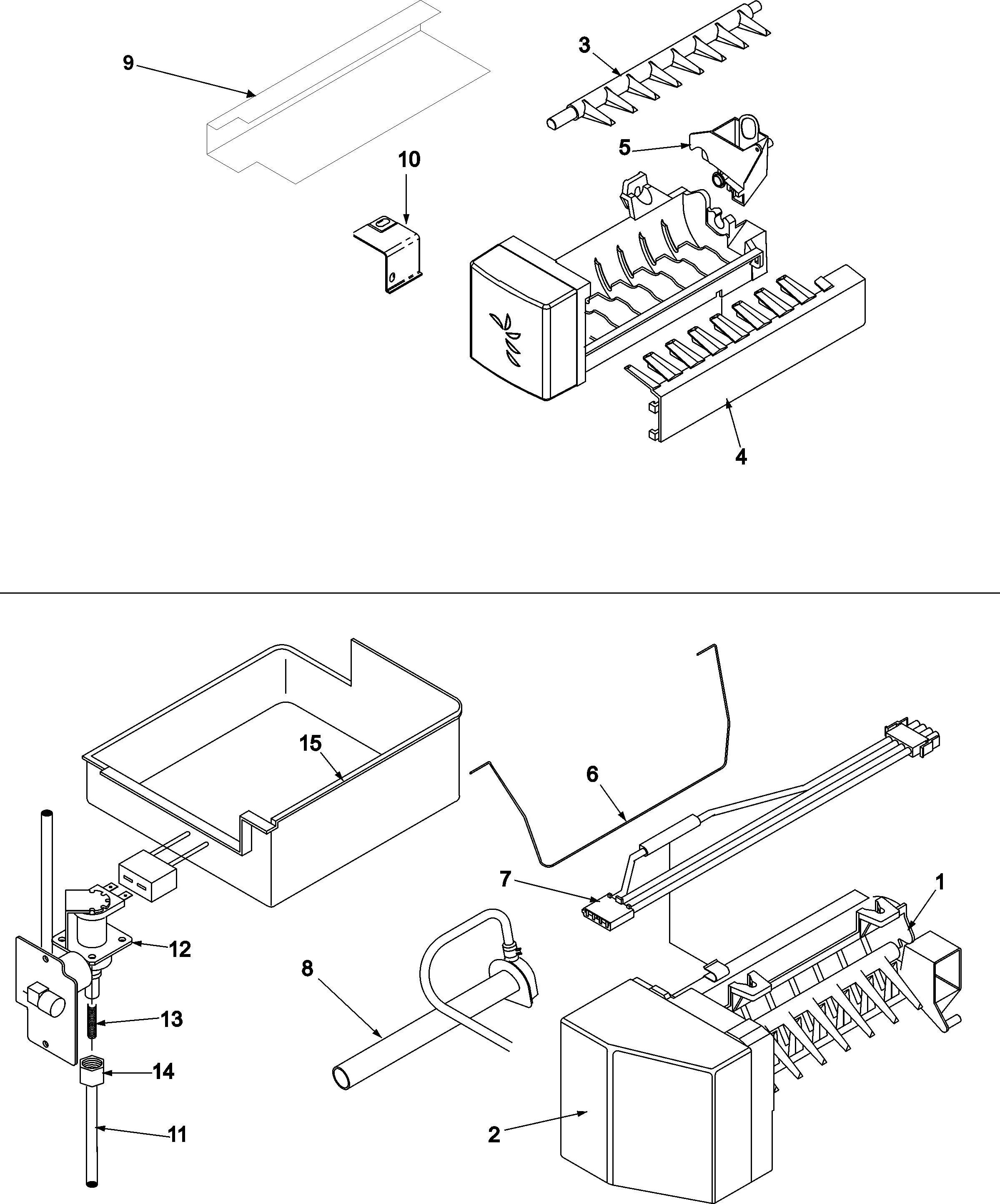 Maytag GC2225PEKW optional ice maker kit-ic510s diagram