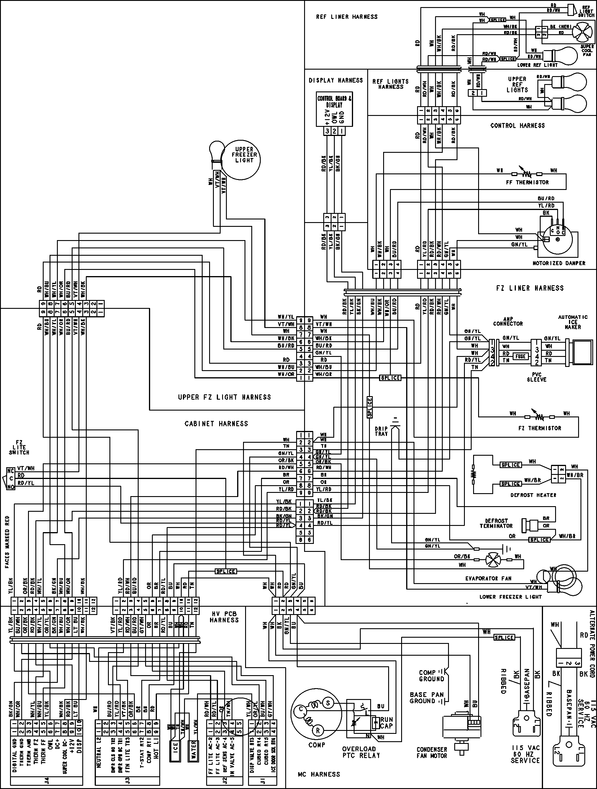 Jenn-Air JCB2285KEP wiring information (series 12) diagram