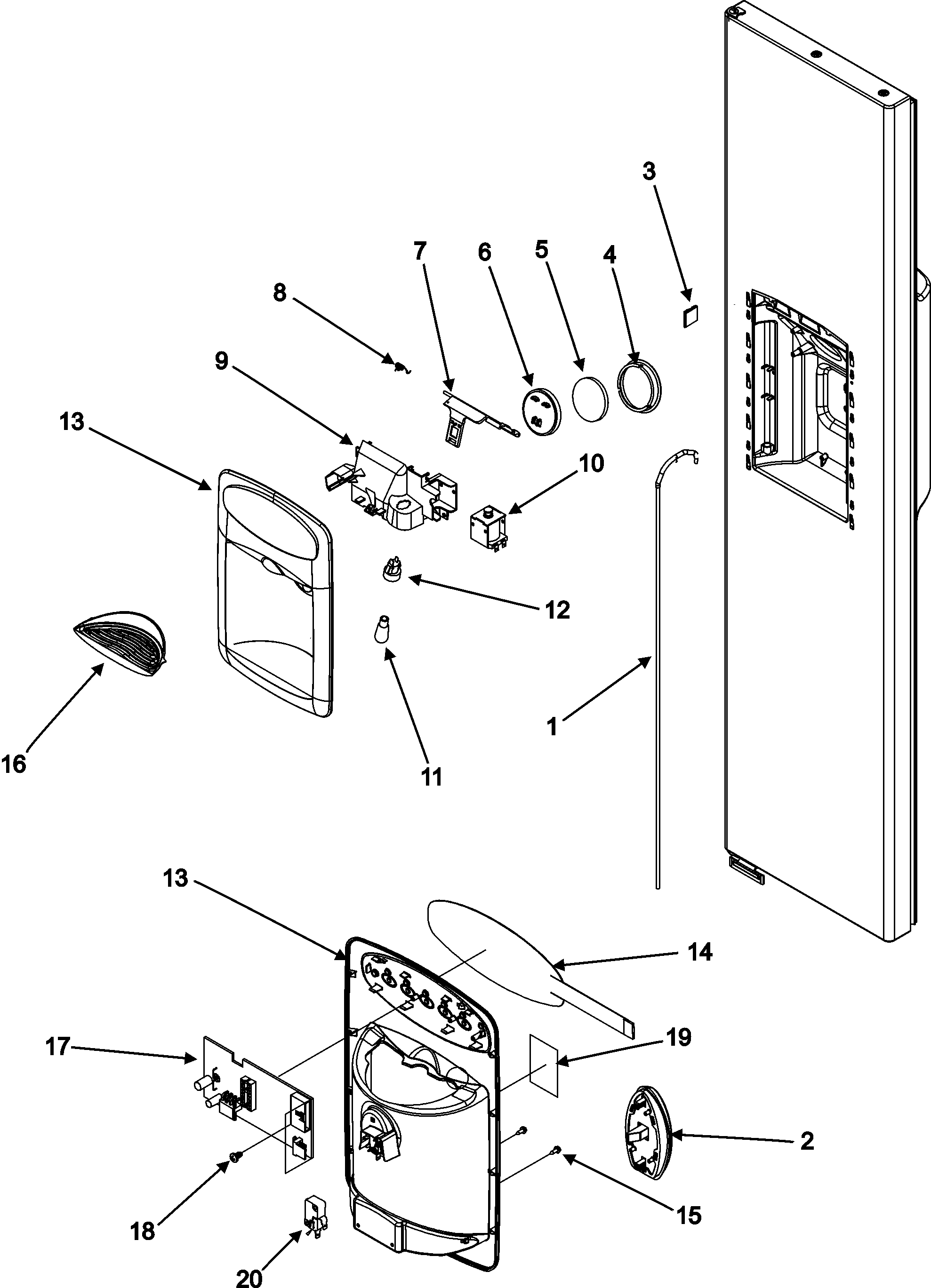 Jenn-Air JCD2295KES fountain diagram
