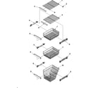 Jenn-Air JCD2295KES freezer shelves diagram