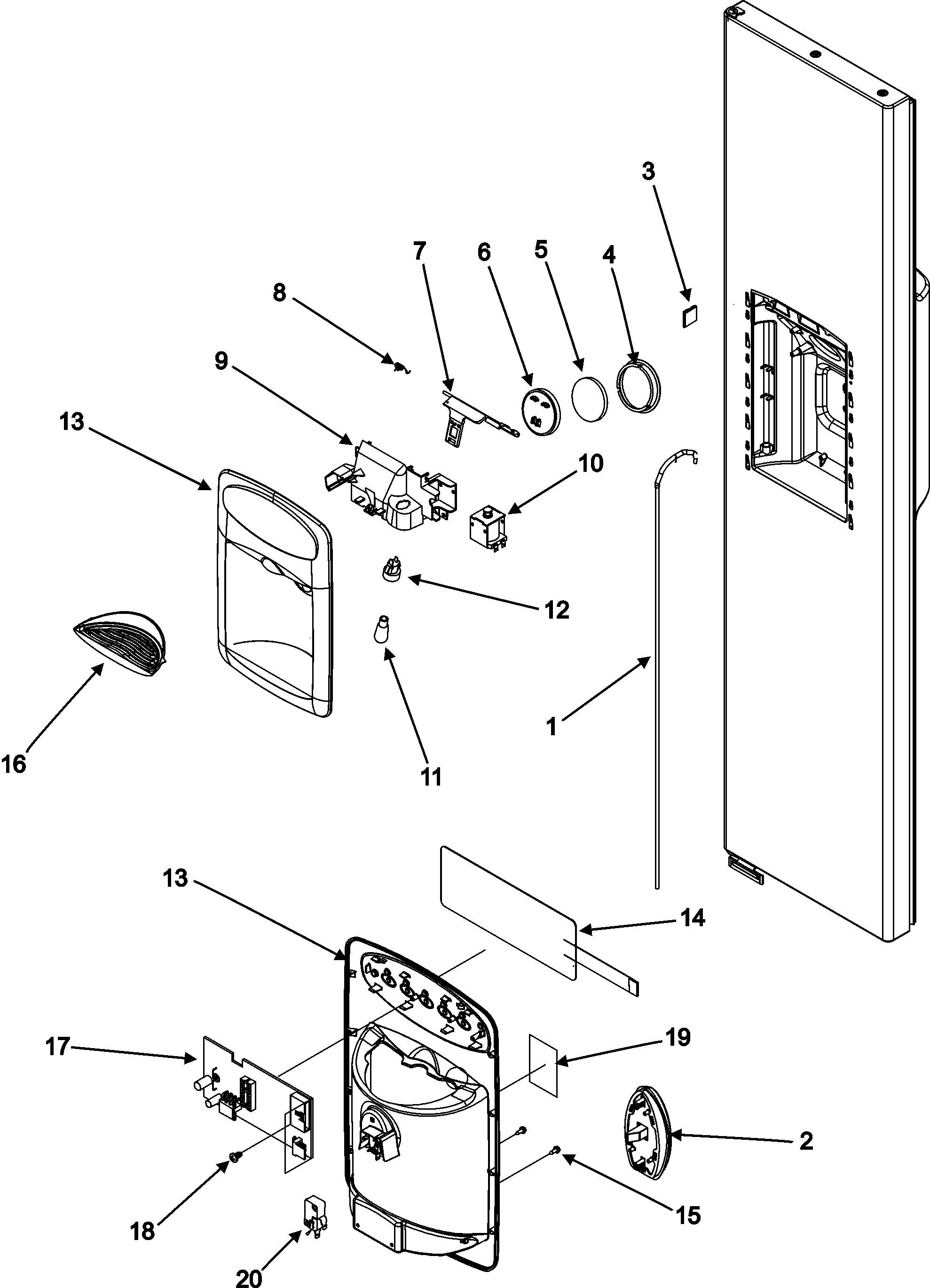 Jenn-Air JSD2695KES fountain diagram