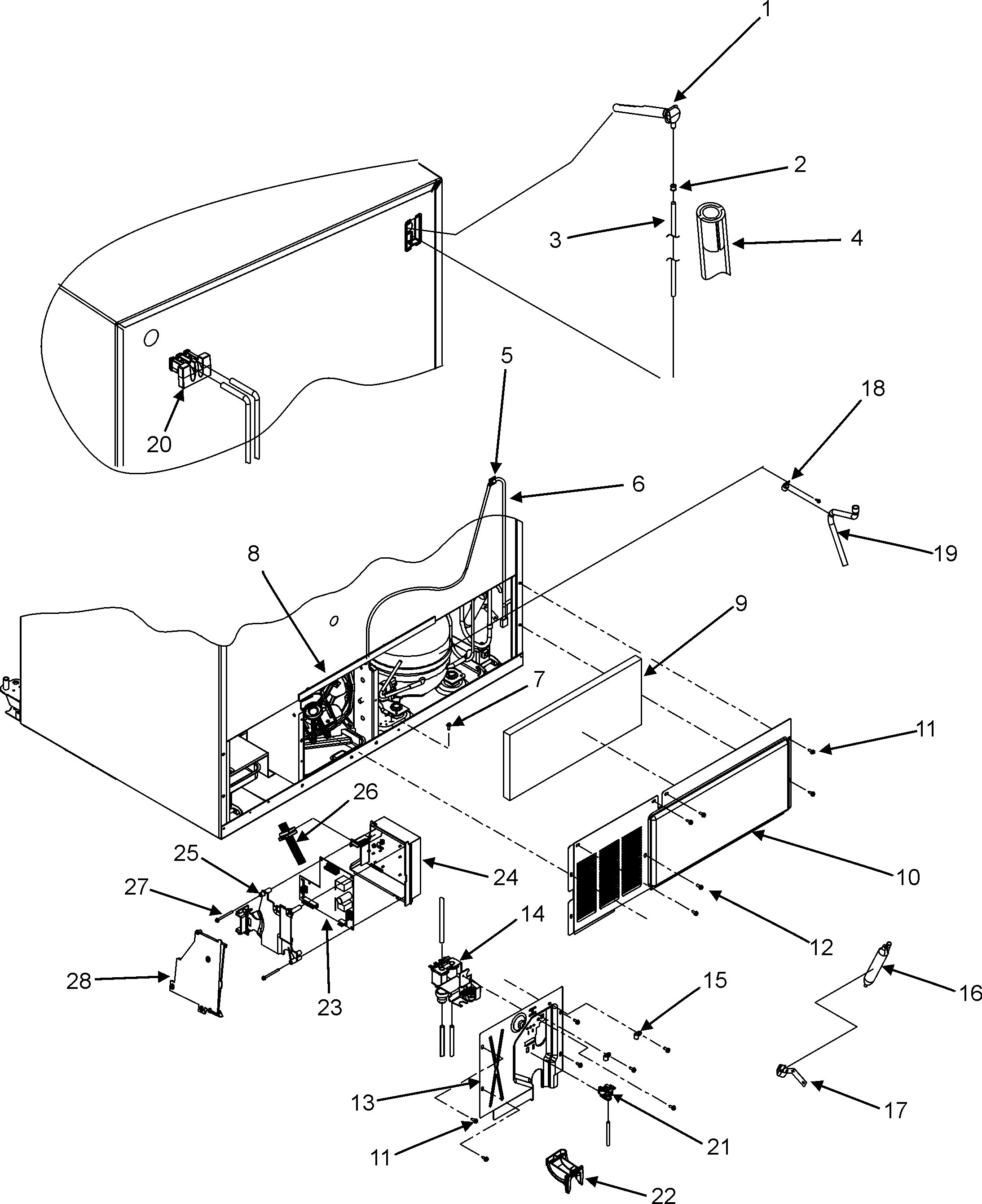 Jenn-Air JSD2695KES cabinet back diagram