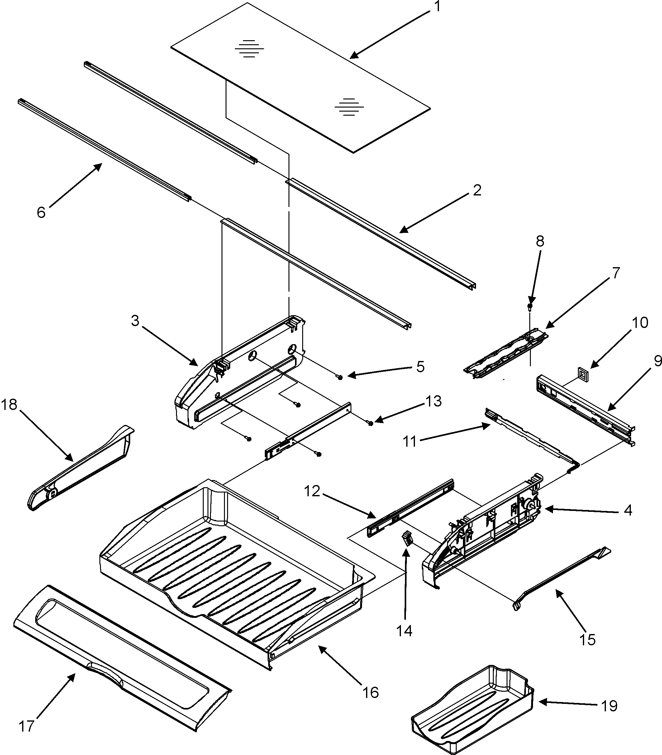 Jenn-Air JFC2089HTB pantry assembly diagram