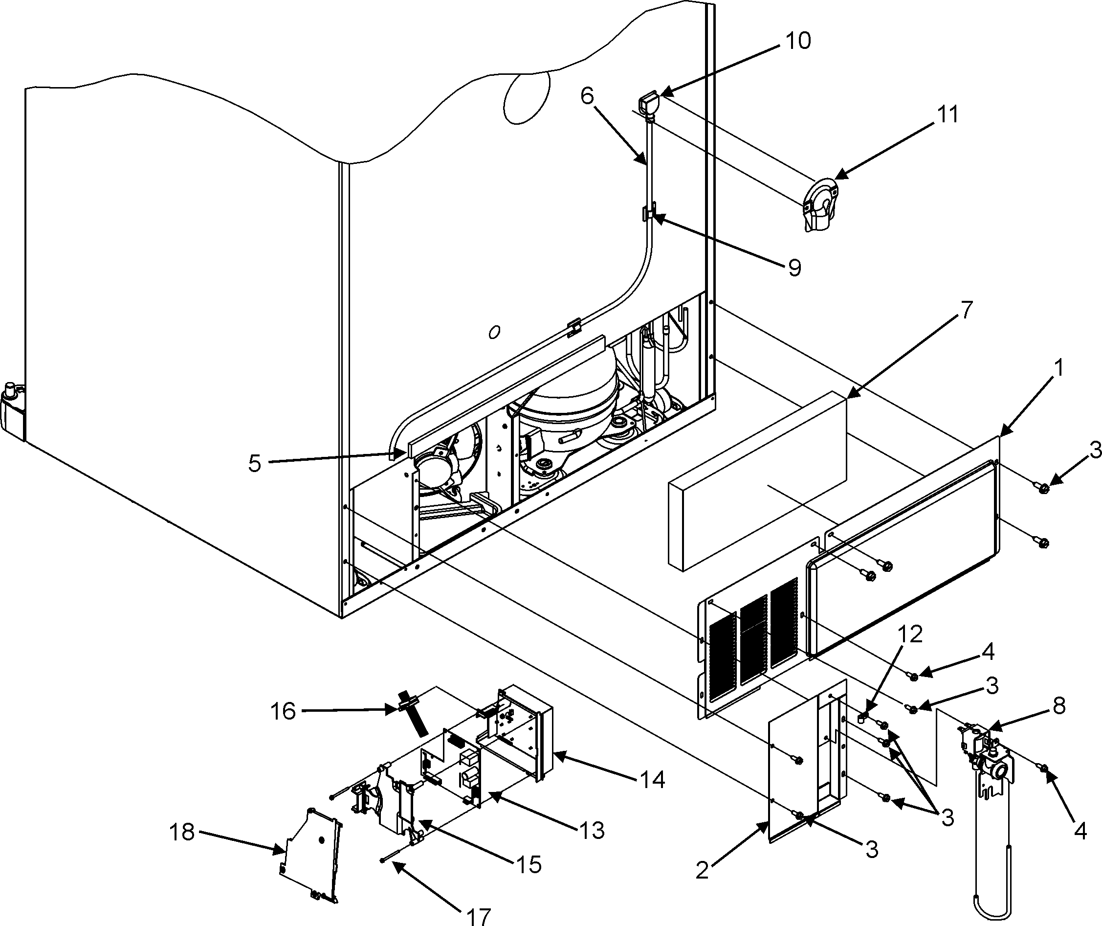 Maytag MBF2562HEW cabinet back diagram