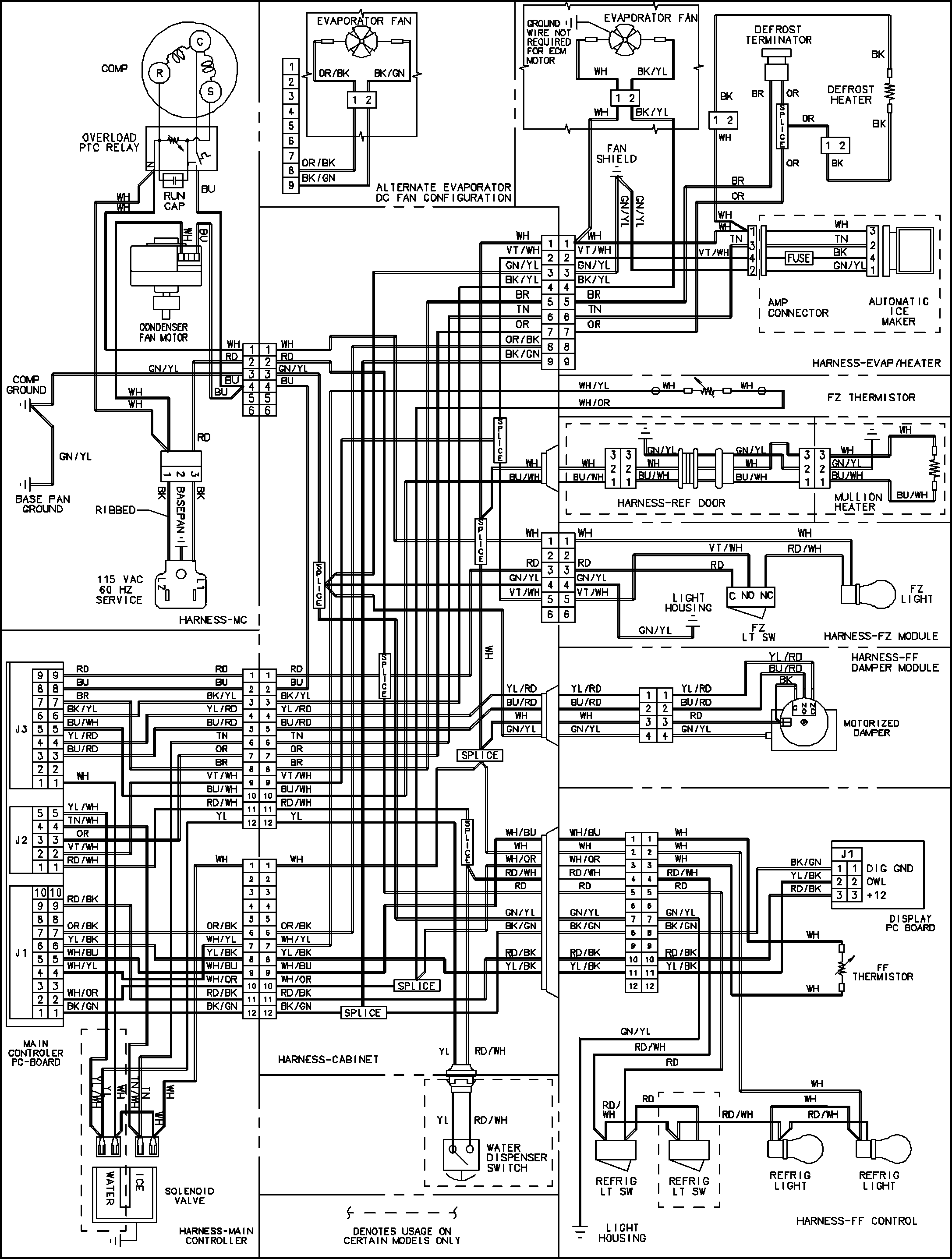 Maytag MBF2562HEW wiring information (series 10) diagram