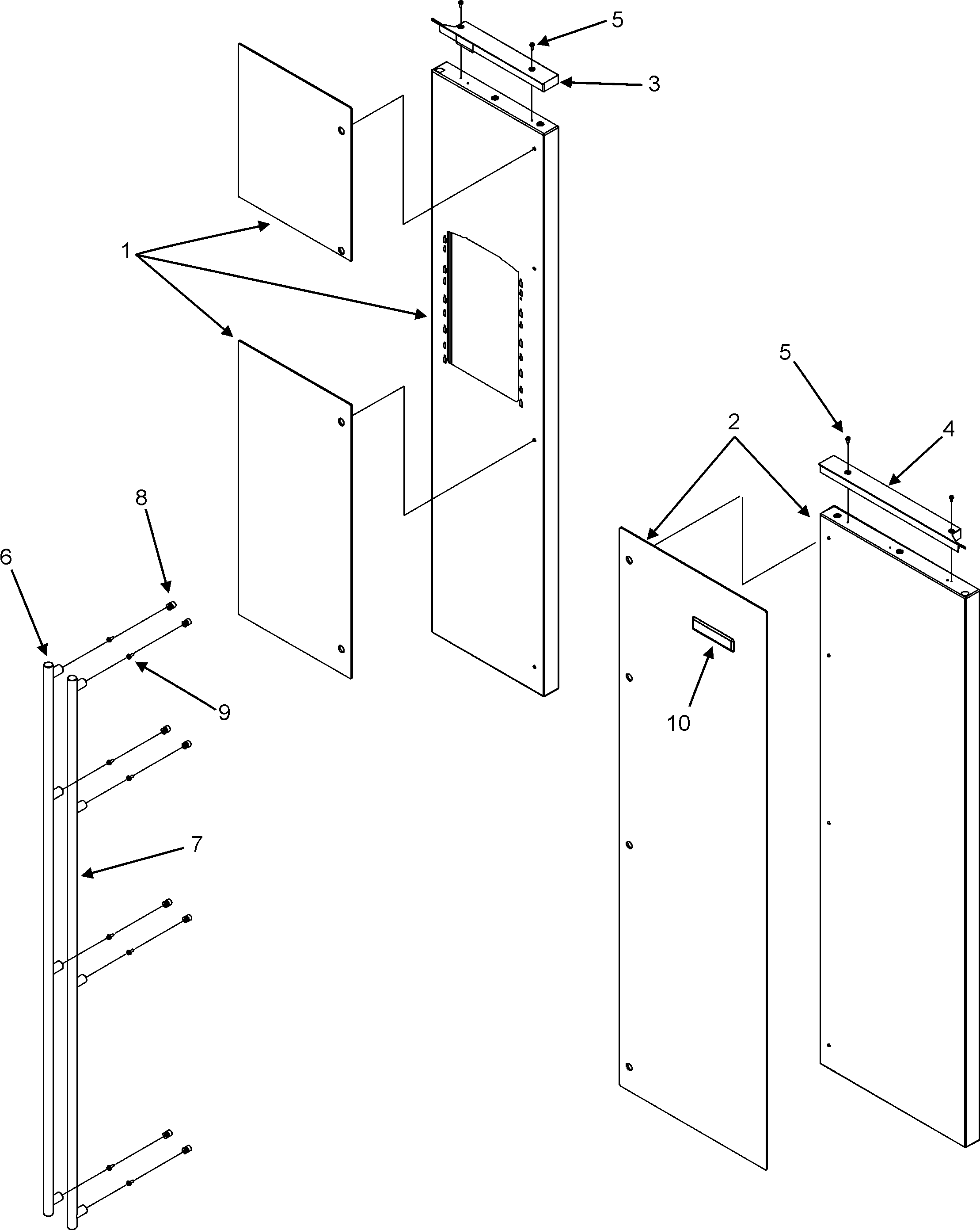 Jenn-Air JSD2697KEF doors (exterior) diagram