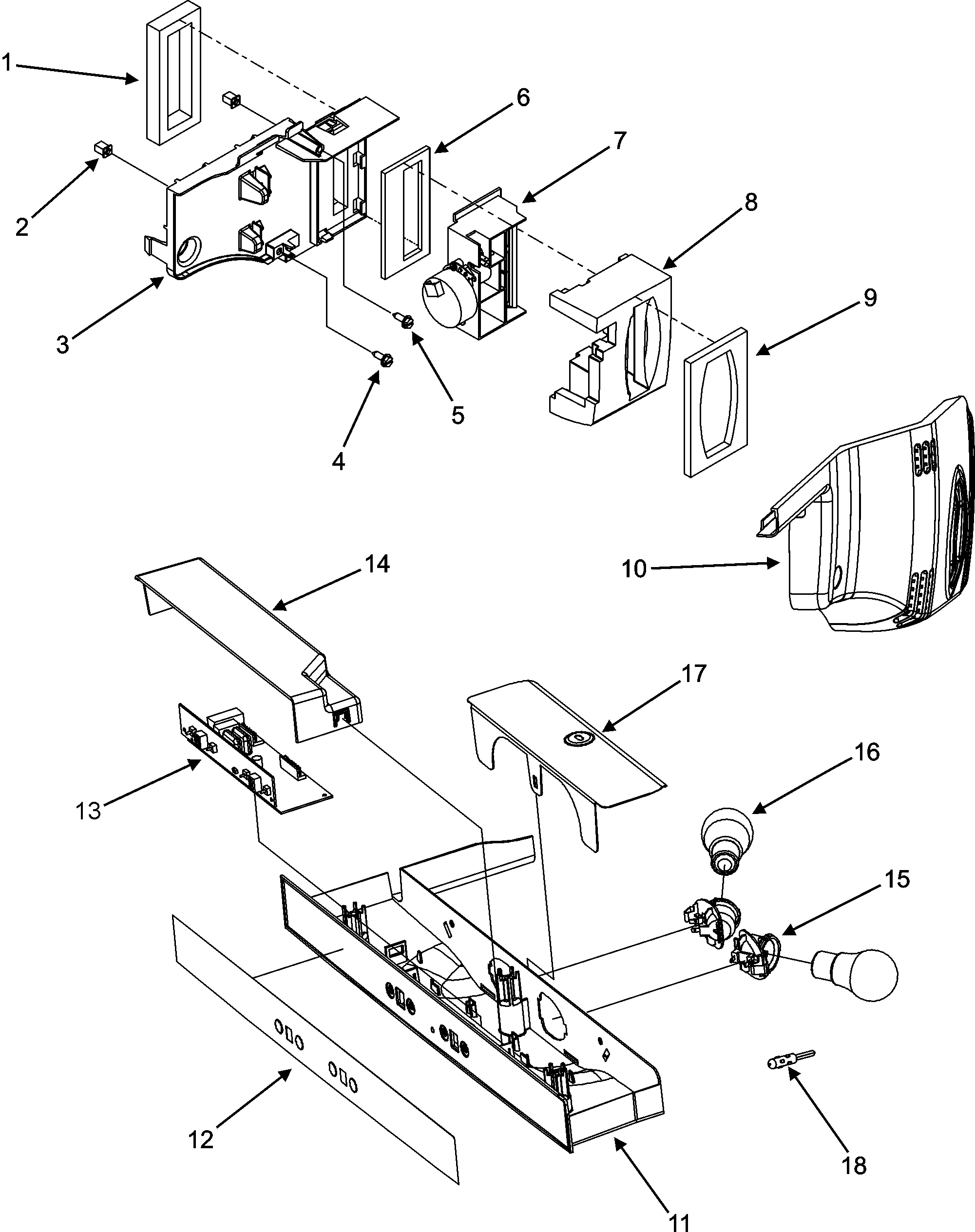 Jenn-Air JCD2297KEY controls diagram