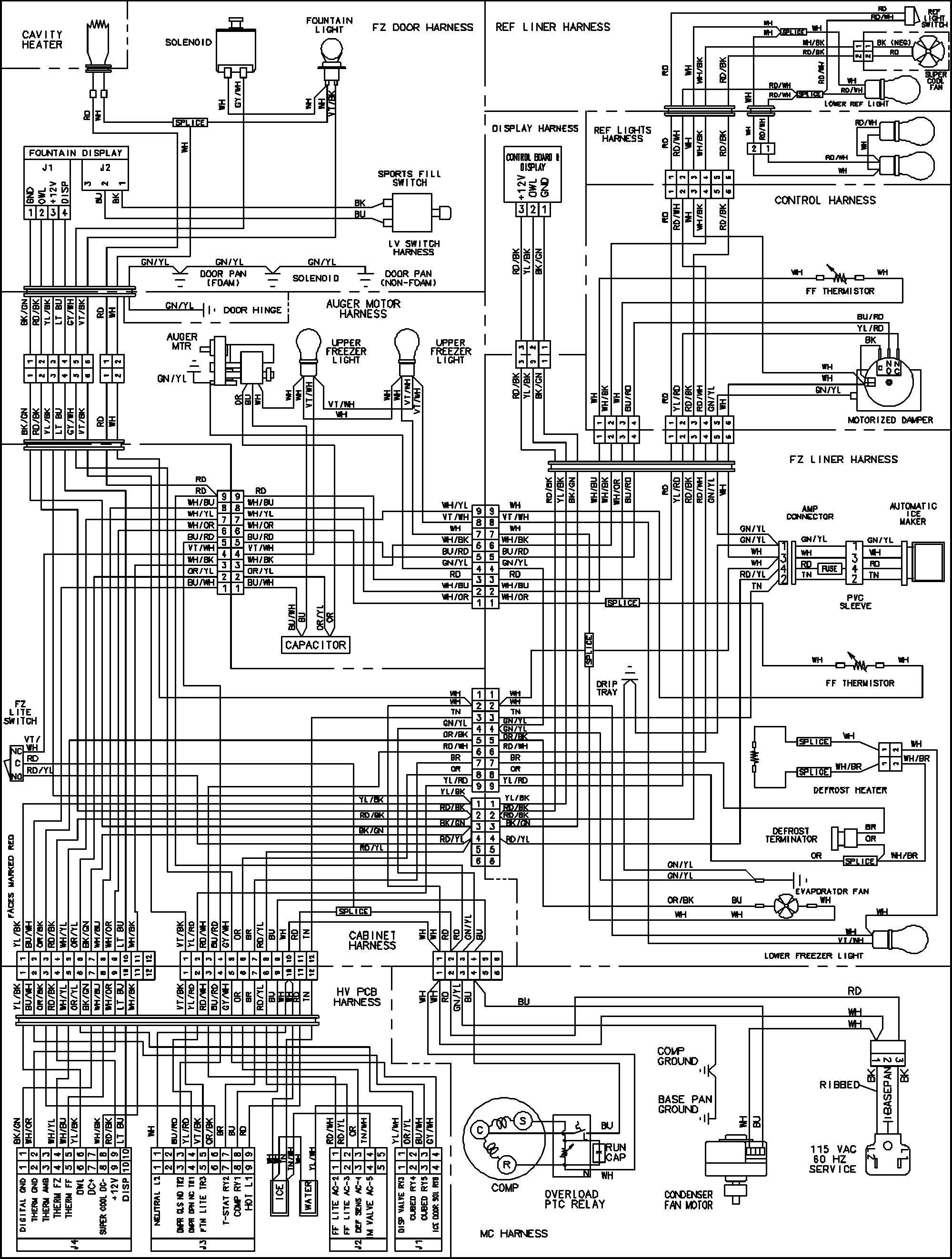 Jenn-Air JCD2297KEY wiring information (series 10) diagram