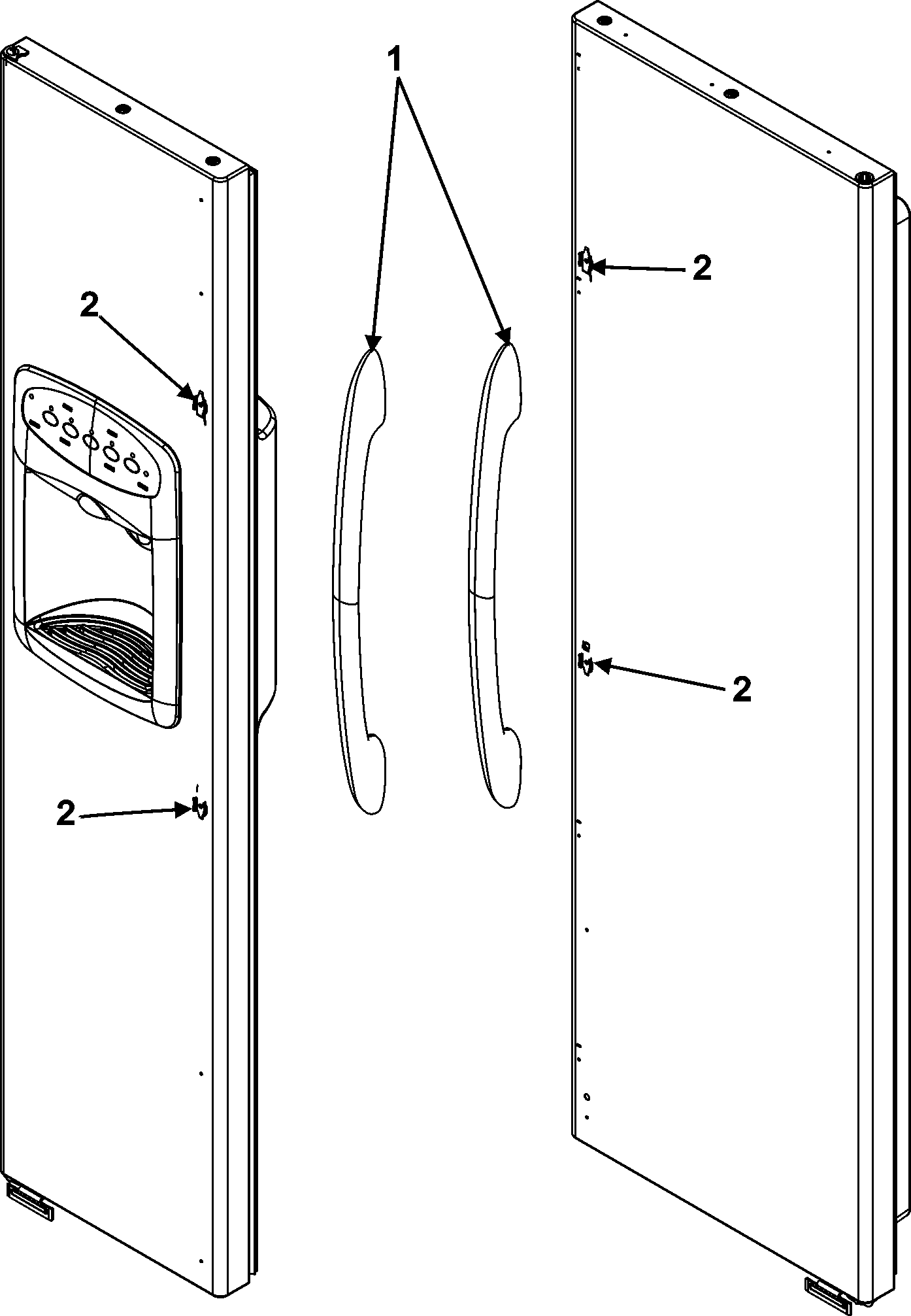 Maytag MSD2650HES handles (msd2650hes) diagram