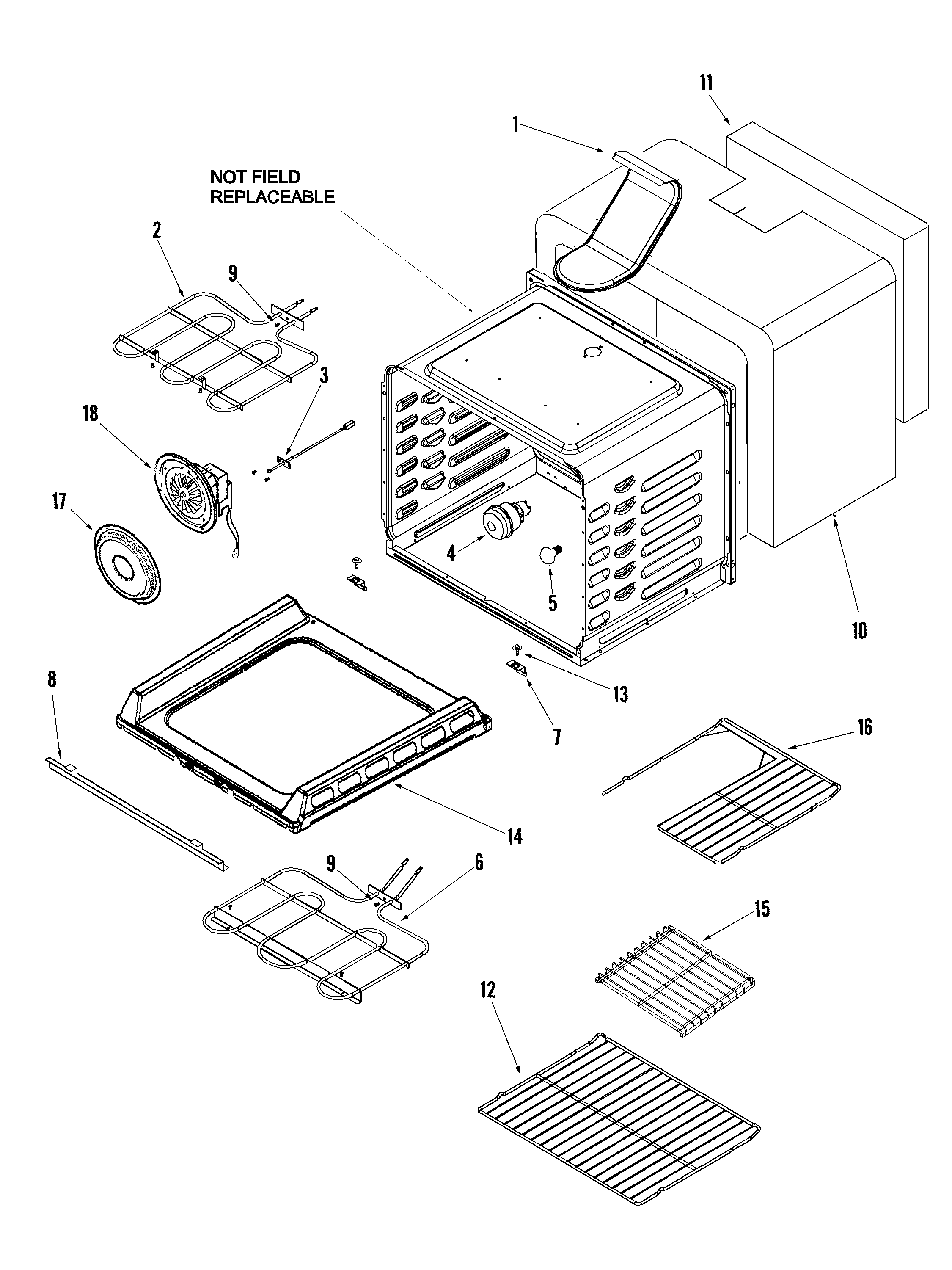 Maytag MER5875RCF cavity diagram