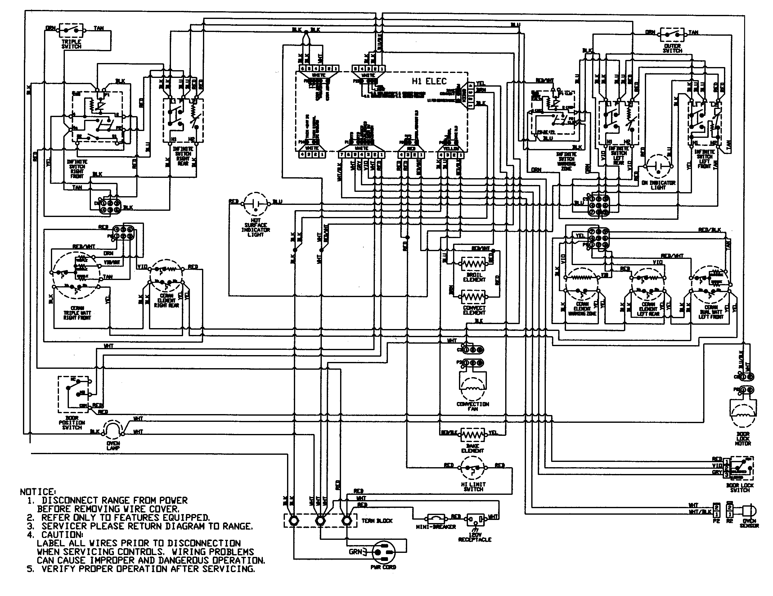 Maytag MER5875RCF wiring information (series 12) diagram