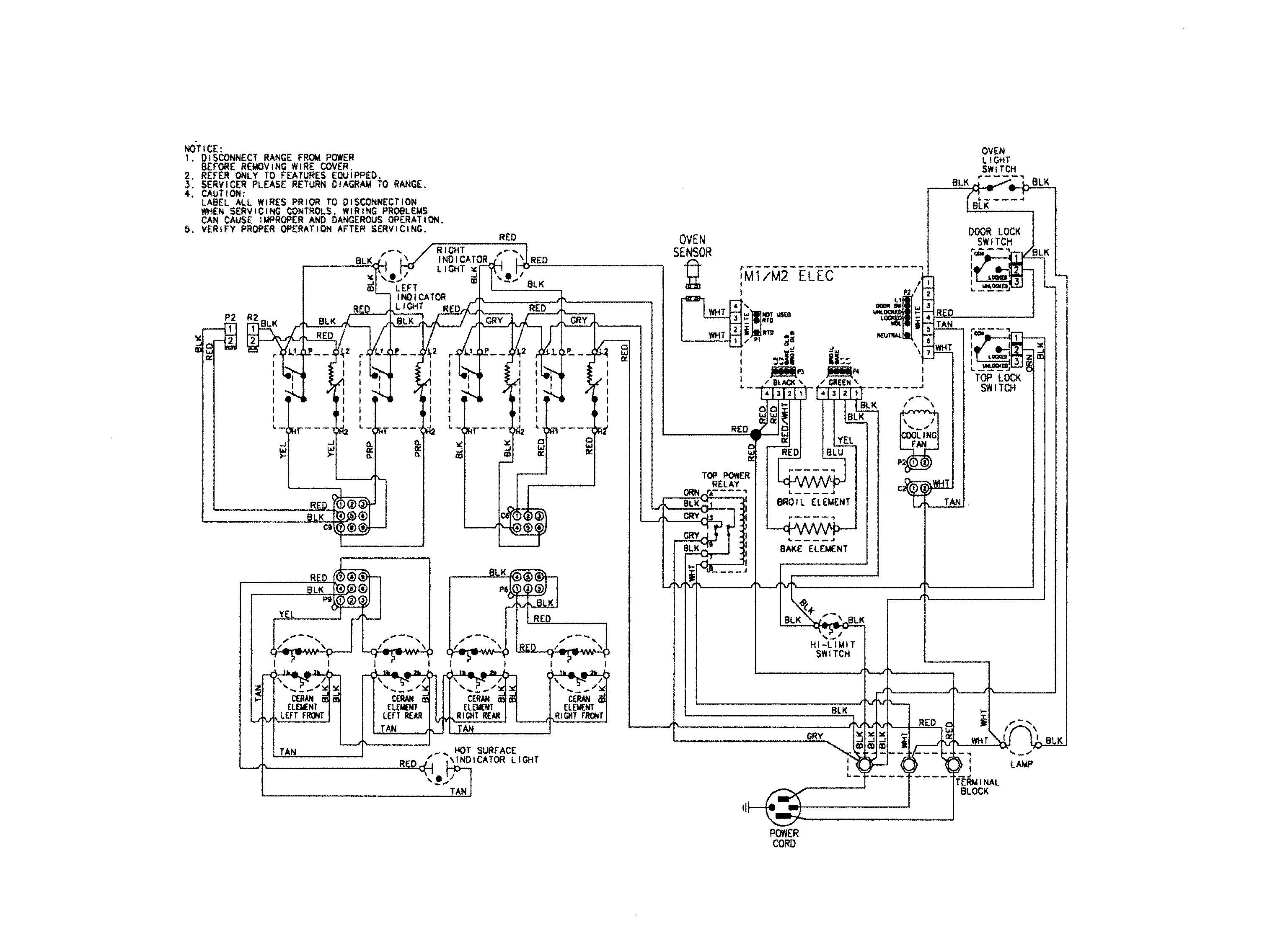 Maytag PES3759BCS wiring information diagram