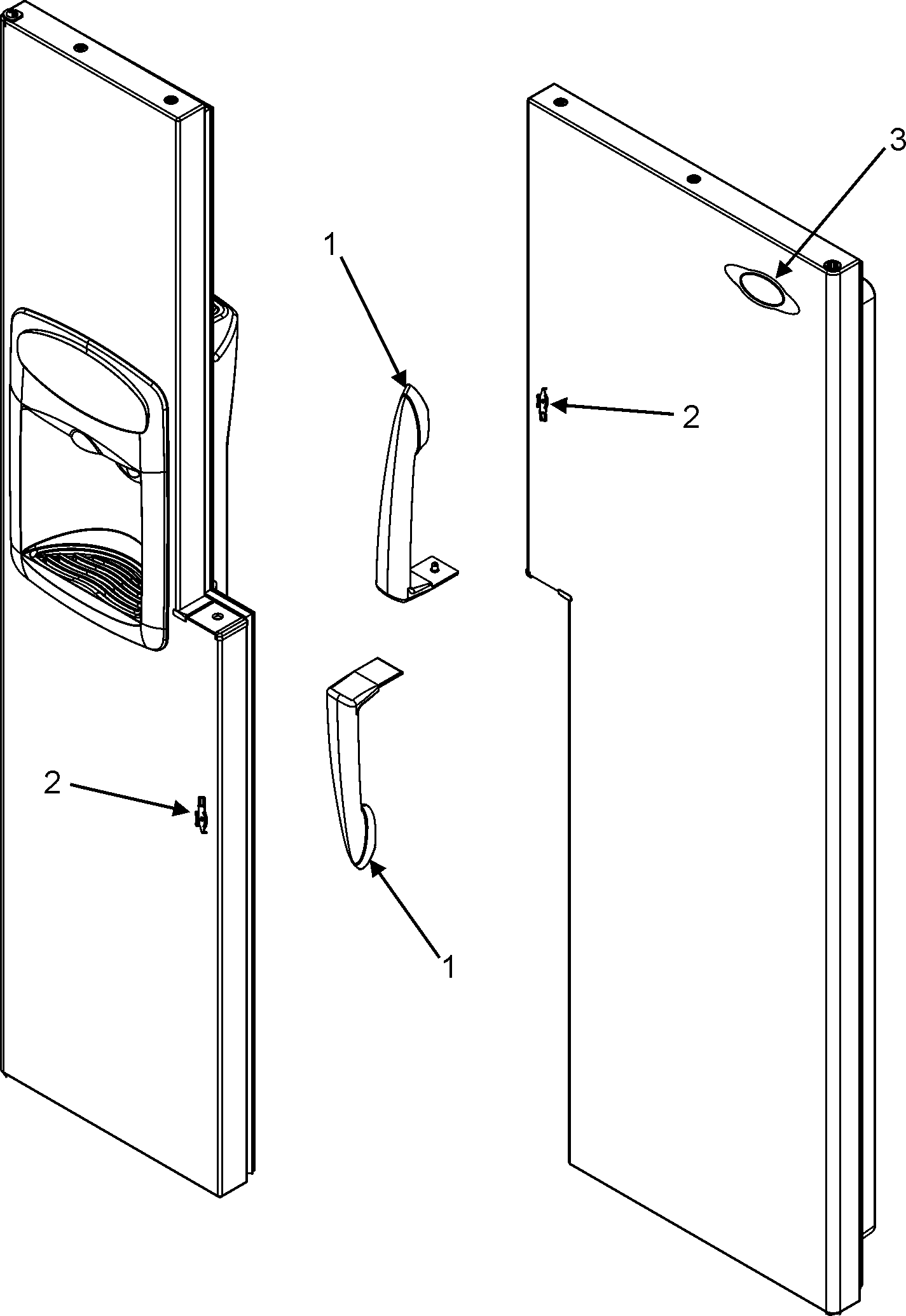 Maytag MZD2663KEW handles diagram