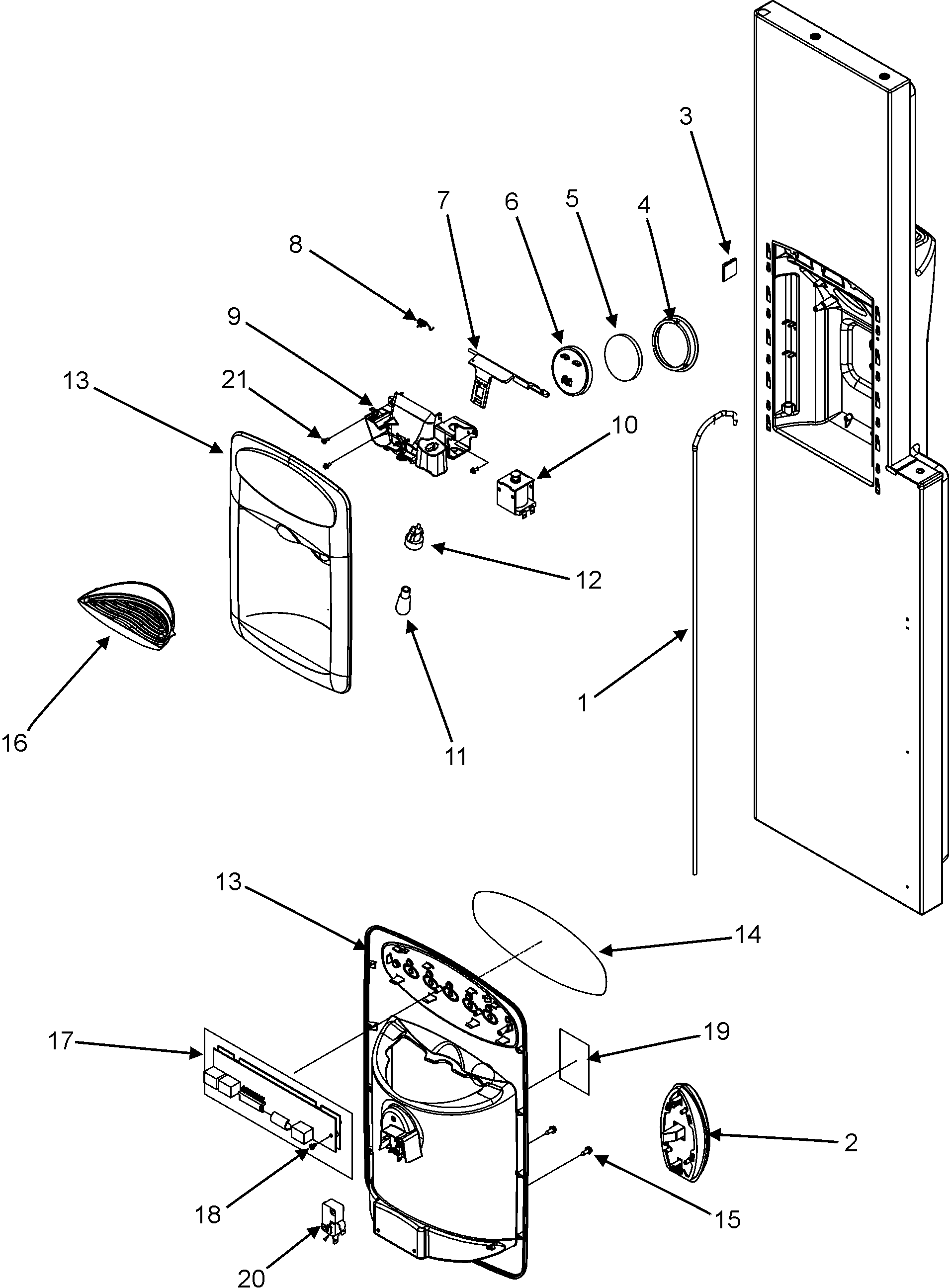 Maytag MZD2663KEW fountain diagram