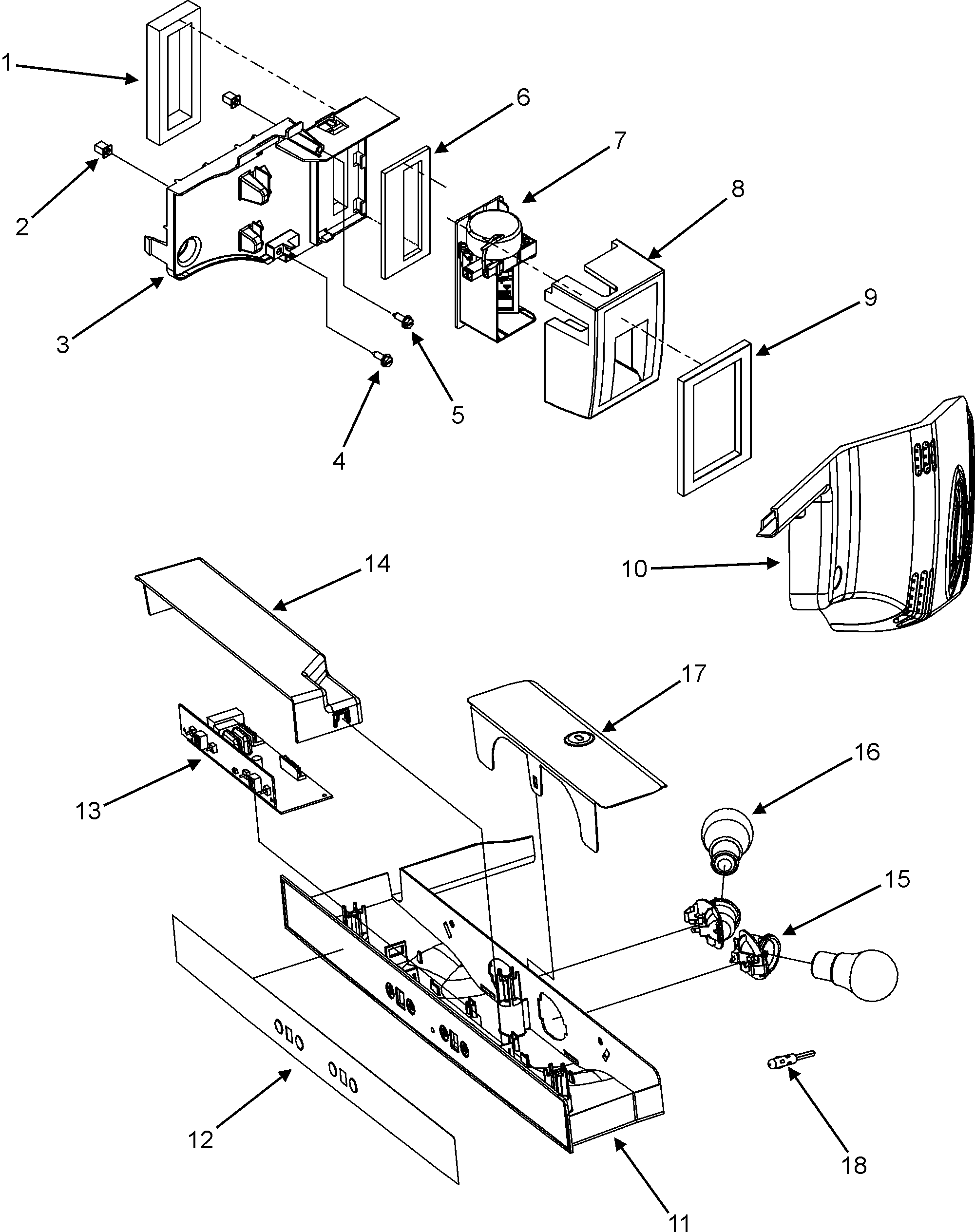 Maytag MZD2666KEW controls diagram