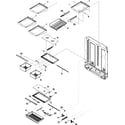 Amana ABL2227FES0 refrigerator shelving diagram