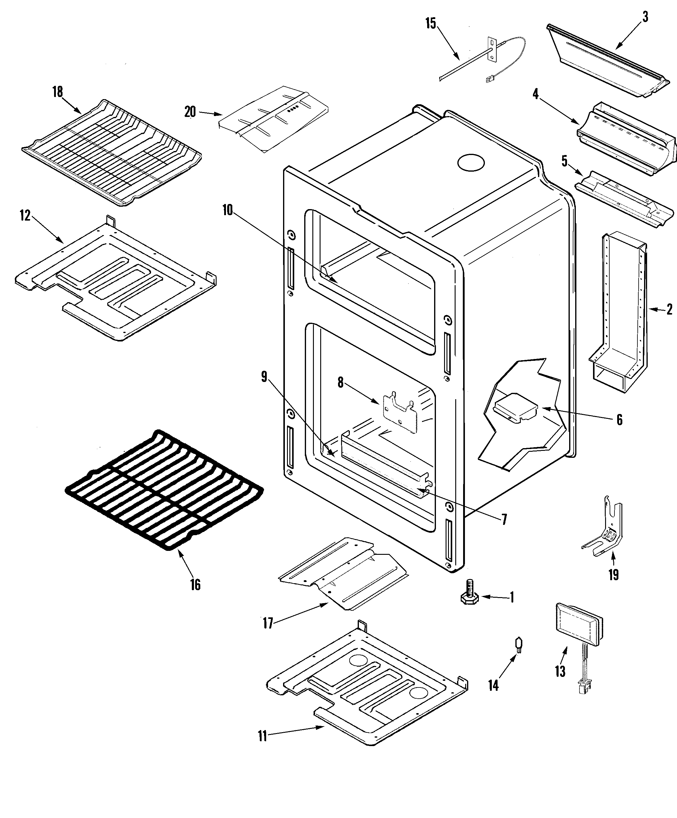 Maytag MGR6751BDS oven diagram
