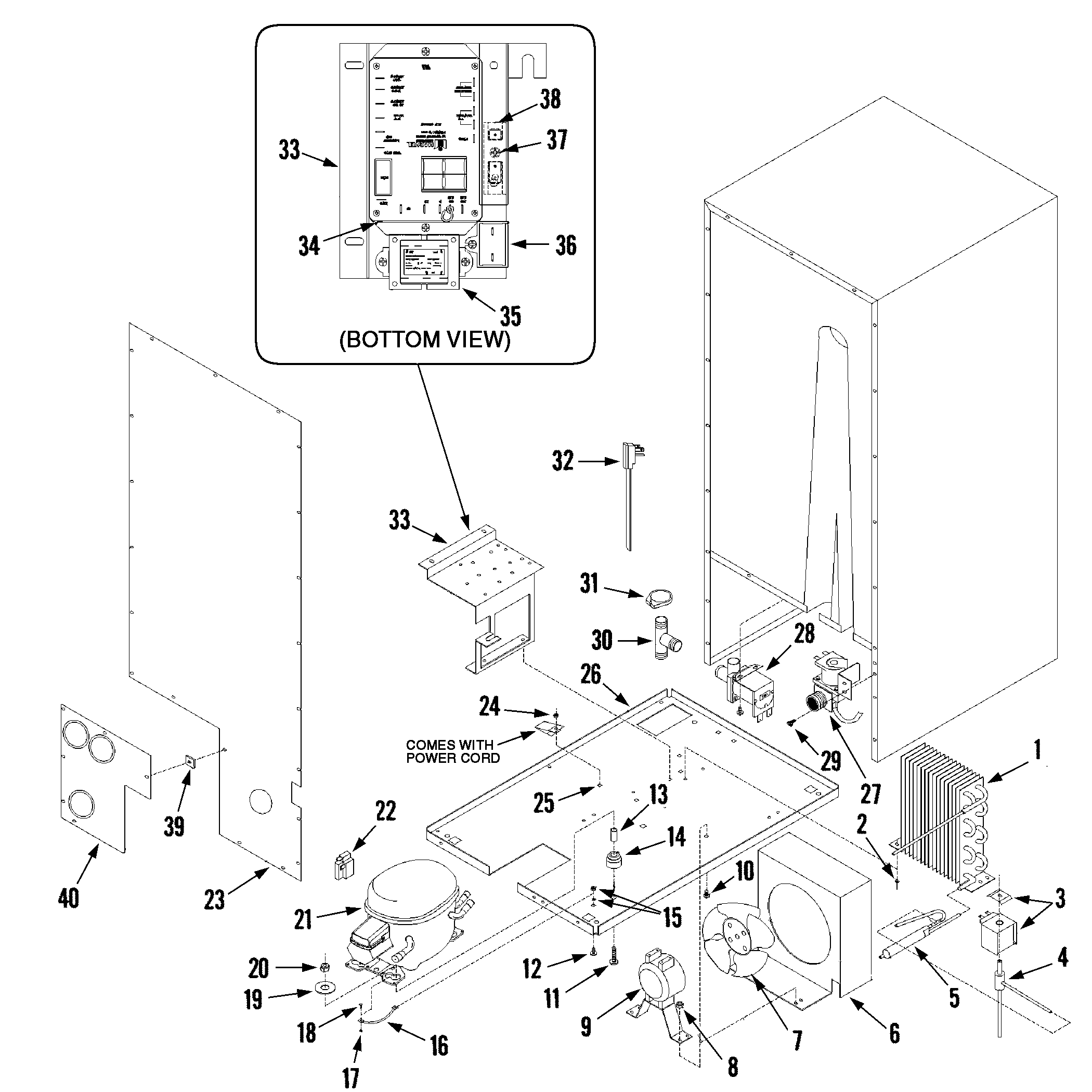Jenn-Air JIM1550ARS mechanical parts diagram