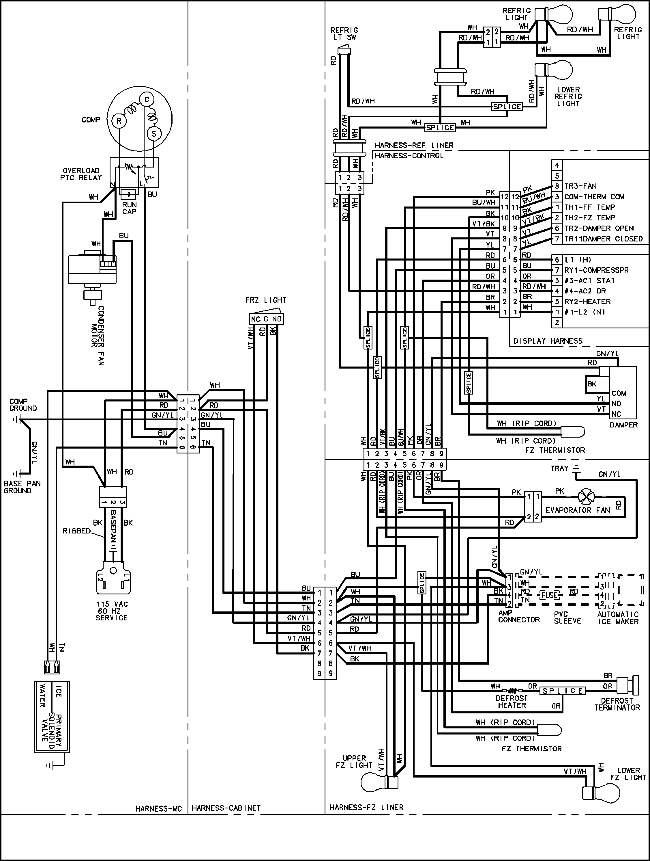 Maytag MCB2256HEB wiring information diagram