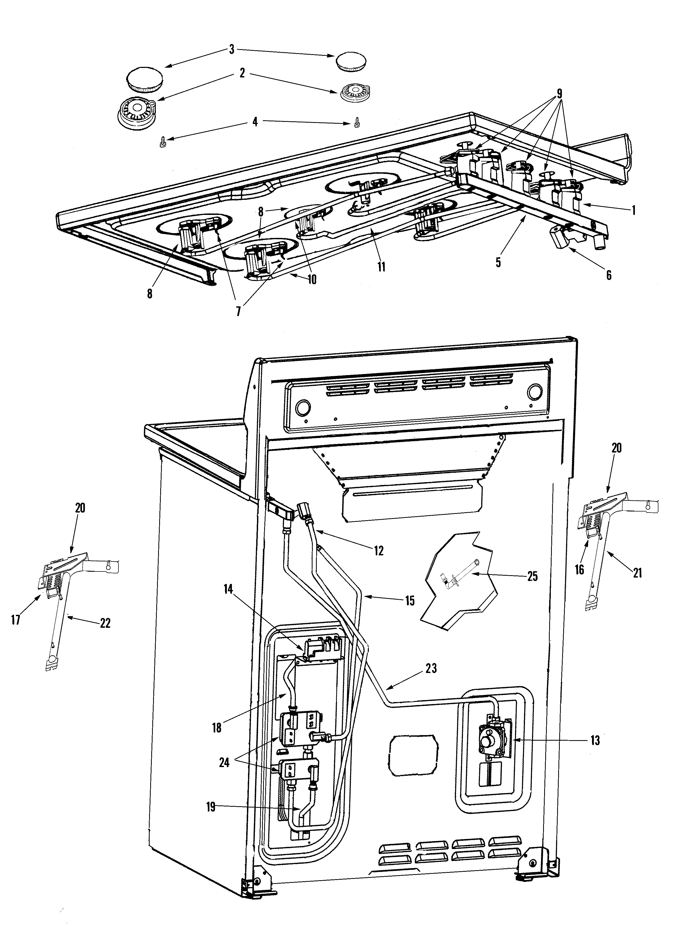 Maytag MGR6875ADW gas controls diagram