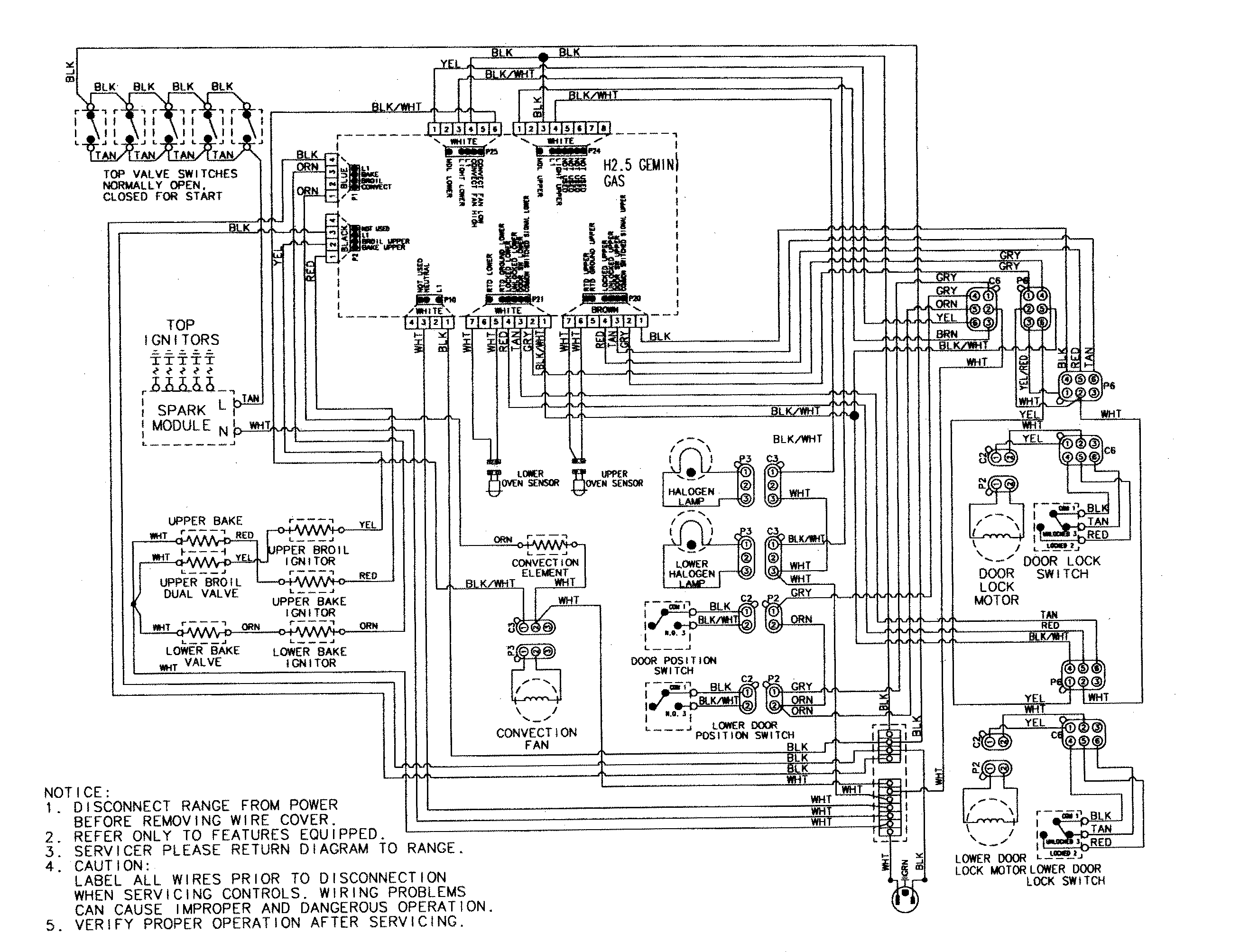 Maytag MGR6875ADW wiring information diagram