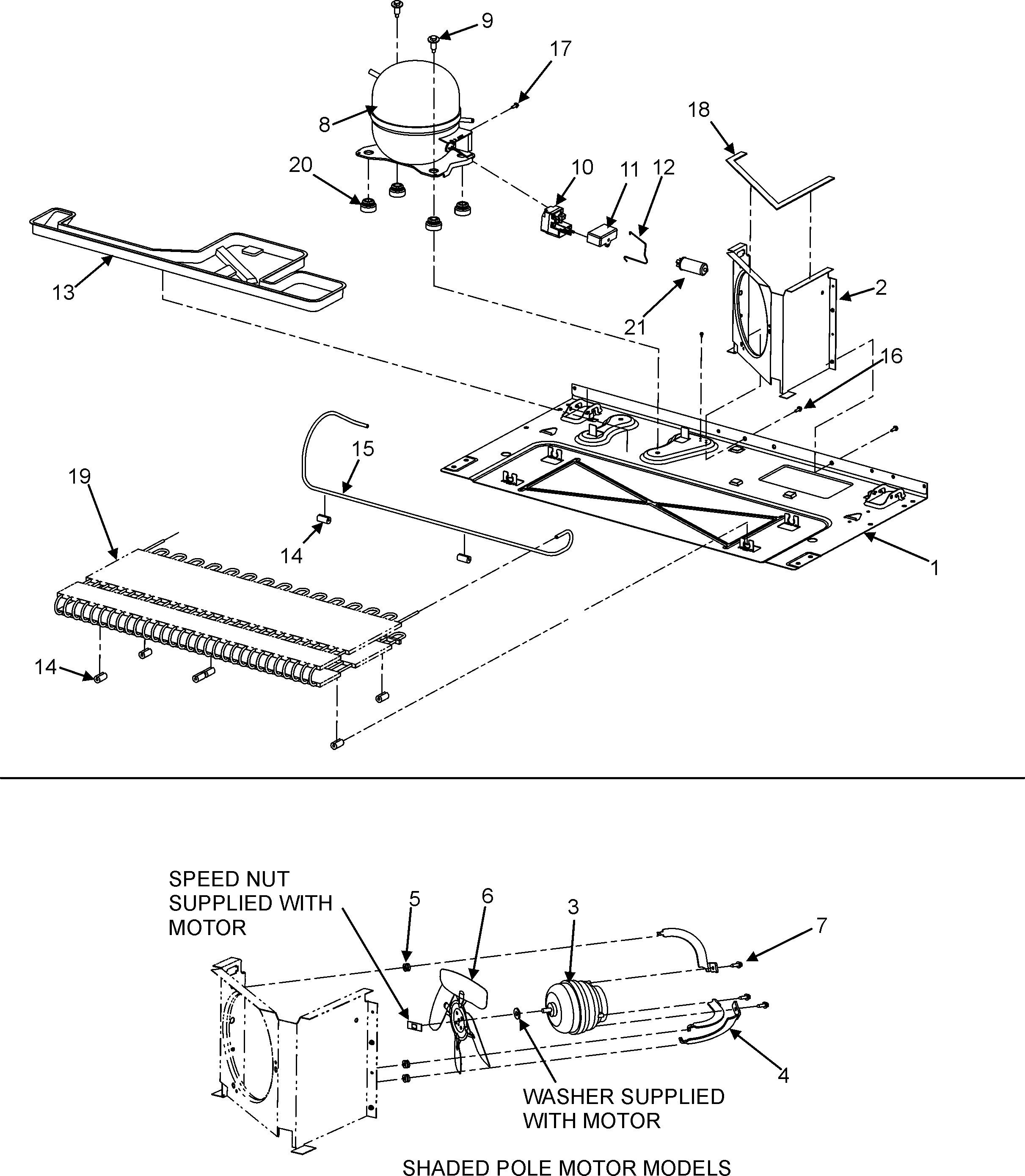 Maytag GC2225GEK9 compressor (gc2225gek3/5/9) diagram