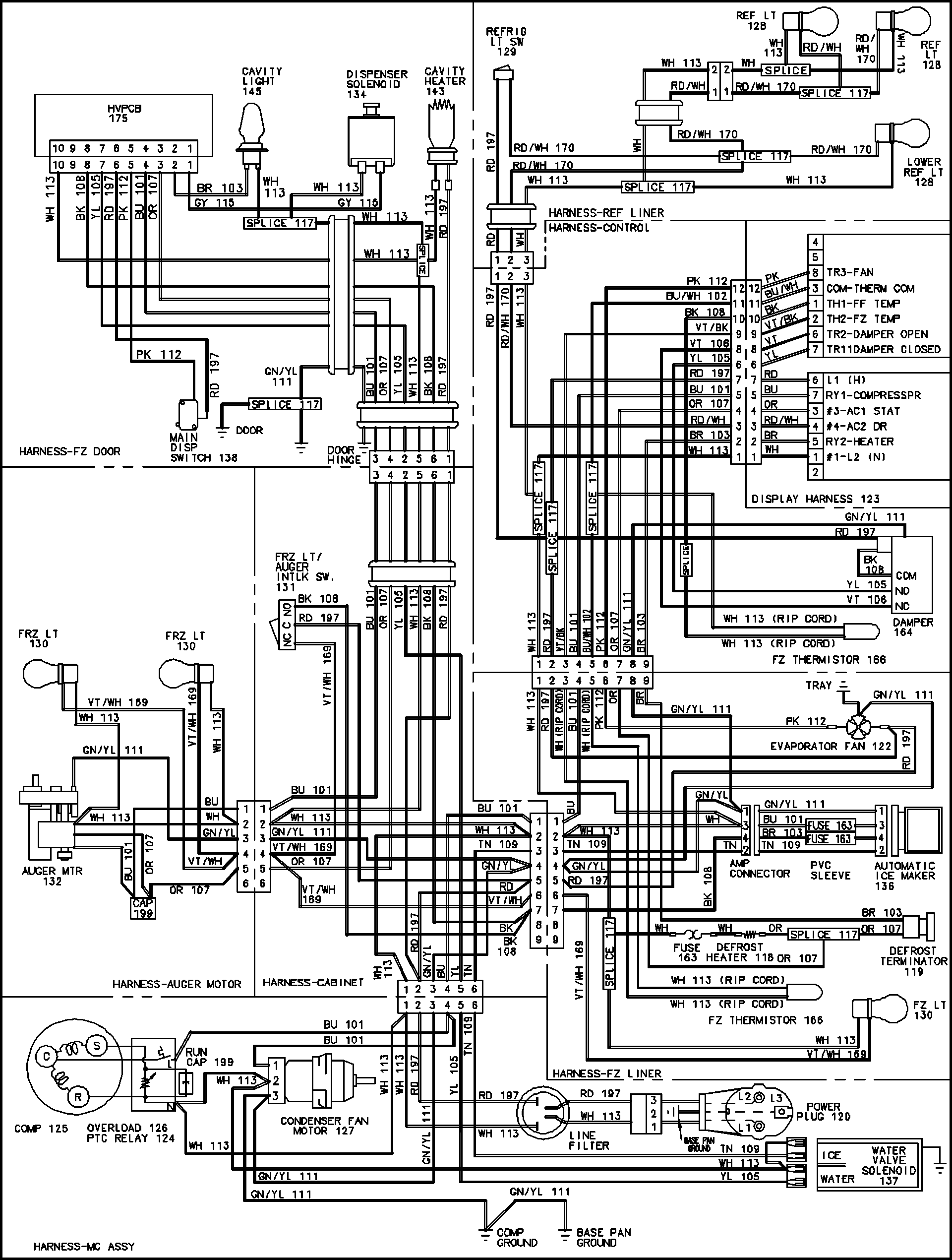 Maytag GC2225GEK9 wiring information(gc2225gek3/5/9-ser10) diagram