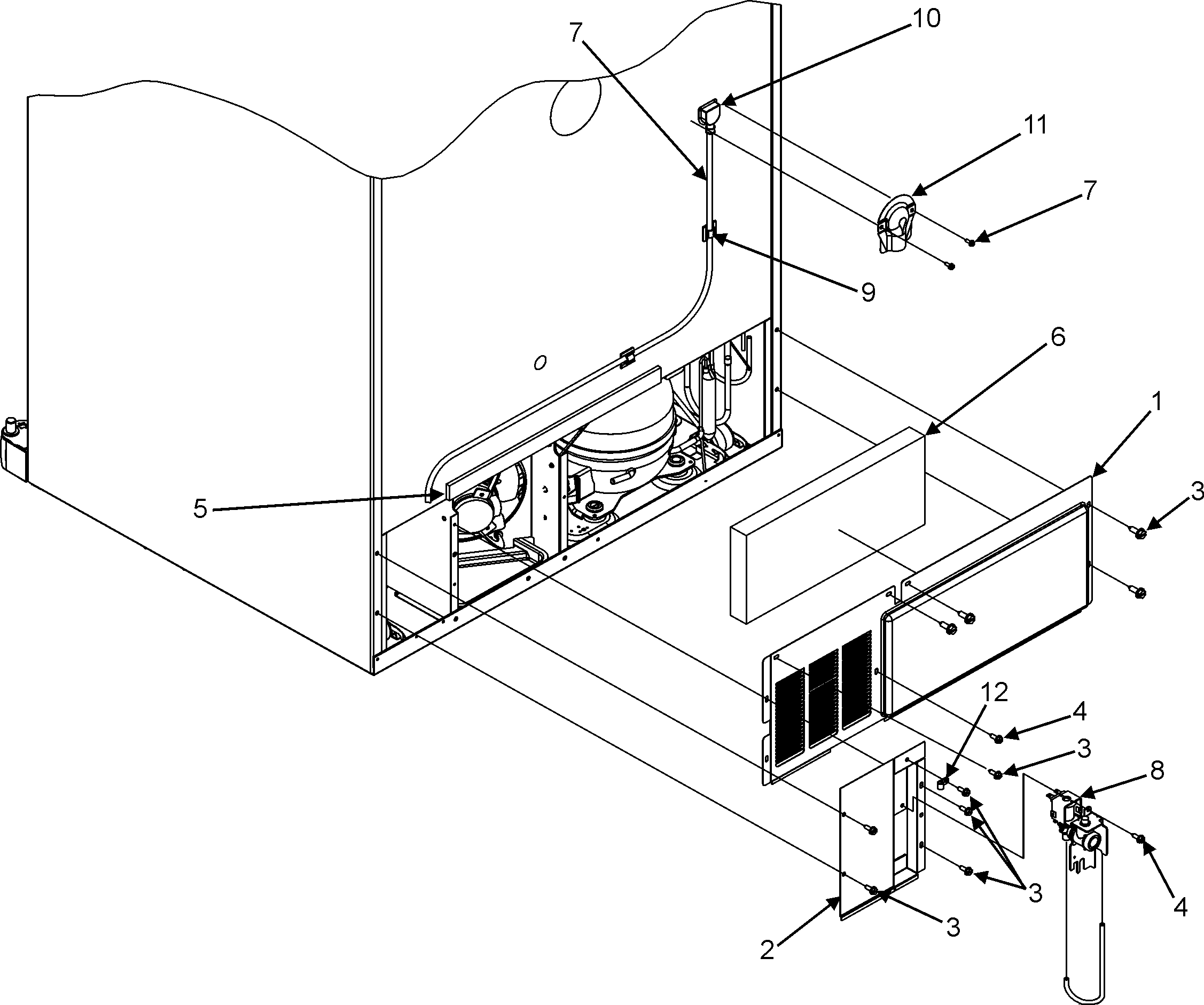 Maytag MFF2557HEB cabinet back diagram