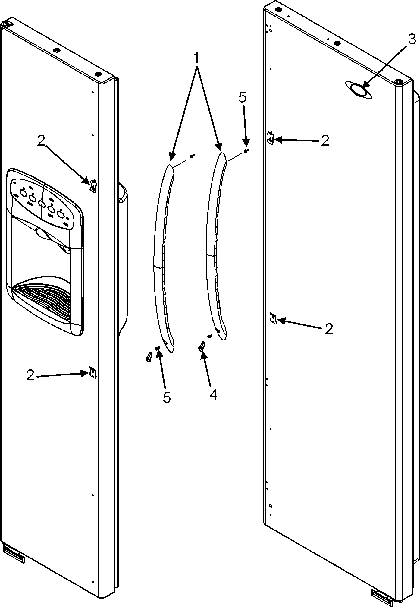 Maytag MSD2659KES handles (msd2659kes) diagram