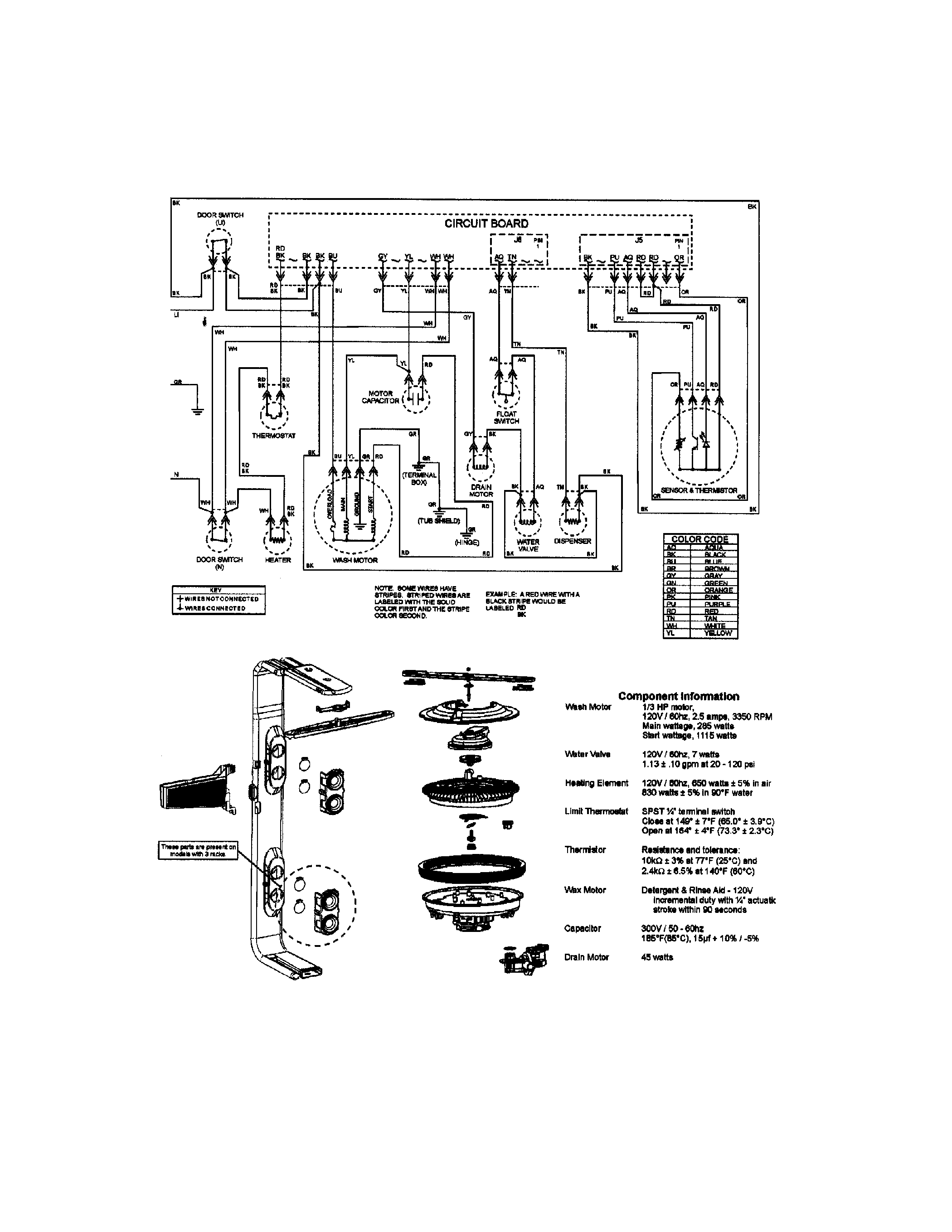 Maytag MDB8751AWB wiring information diagram