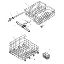 Maytag MDC4650AWW track & rack assembly diagram