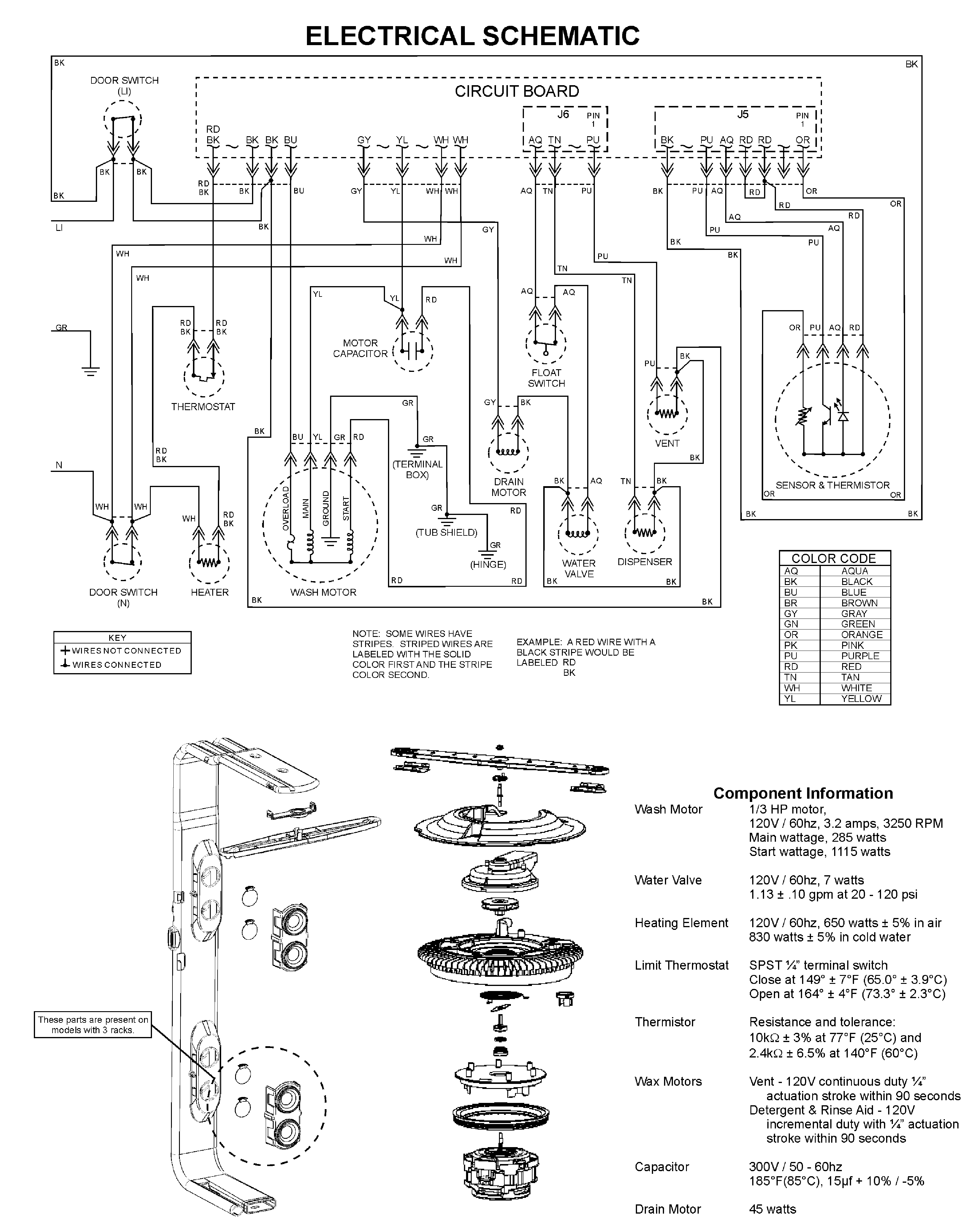 Maytag MDC4650AWW wiring information diagram