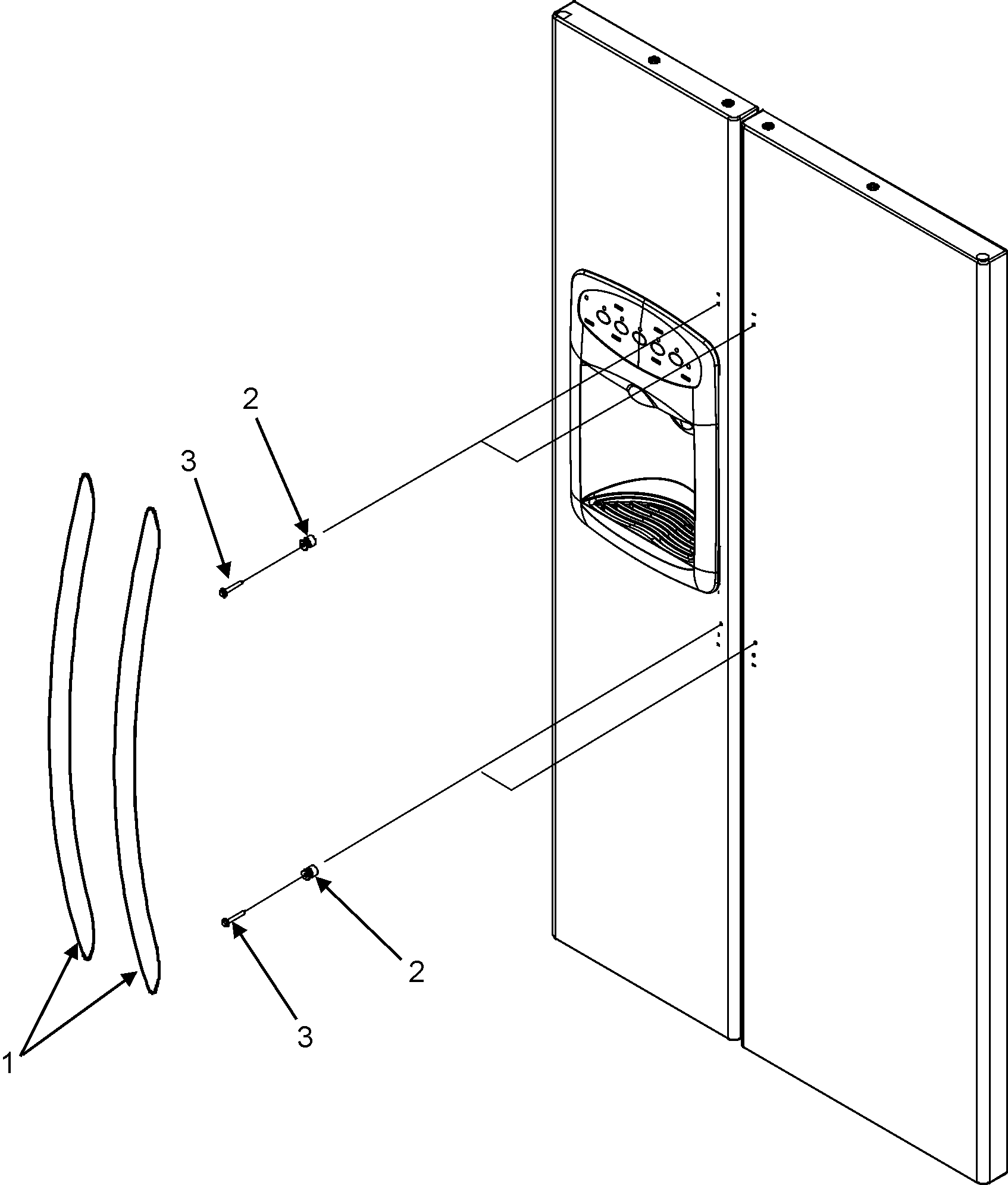 Maytag MSD2650KES handles (msd2650kes) diagram