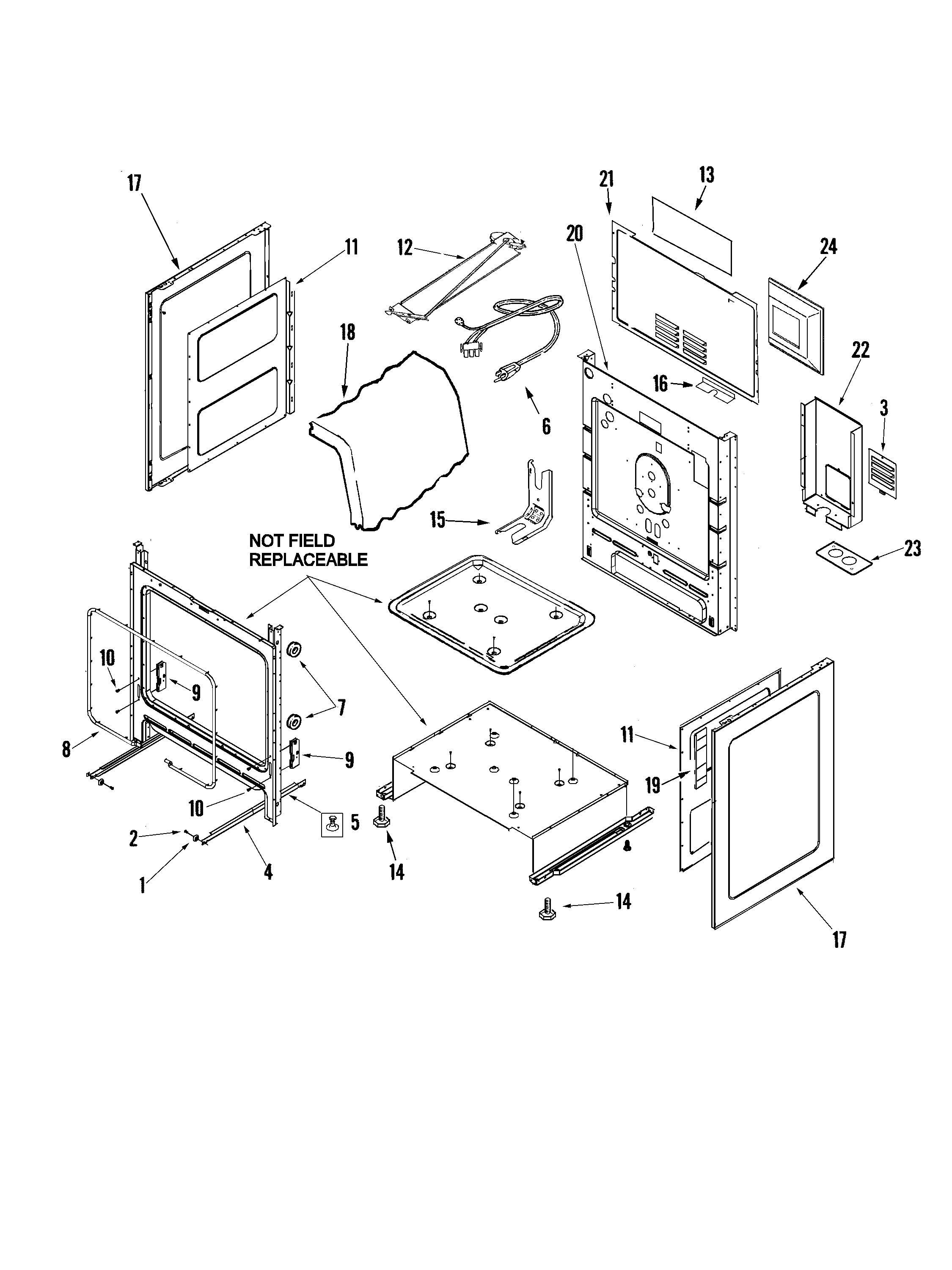 Jenn-Air JGR8875RDW cabinet diagram