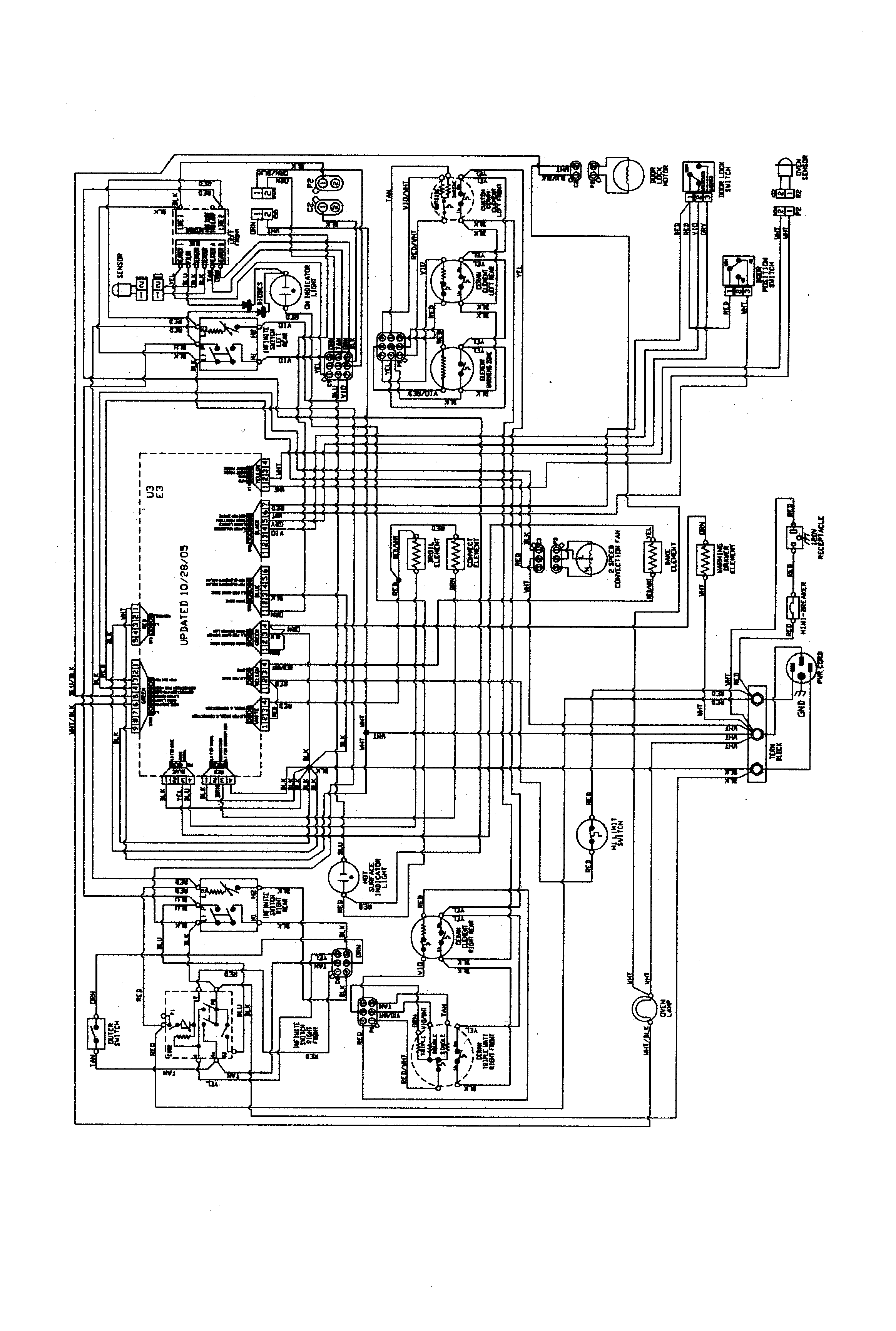 Jenn-Air JER8885RCS wiring information diagram
