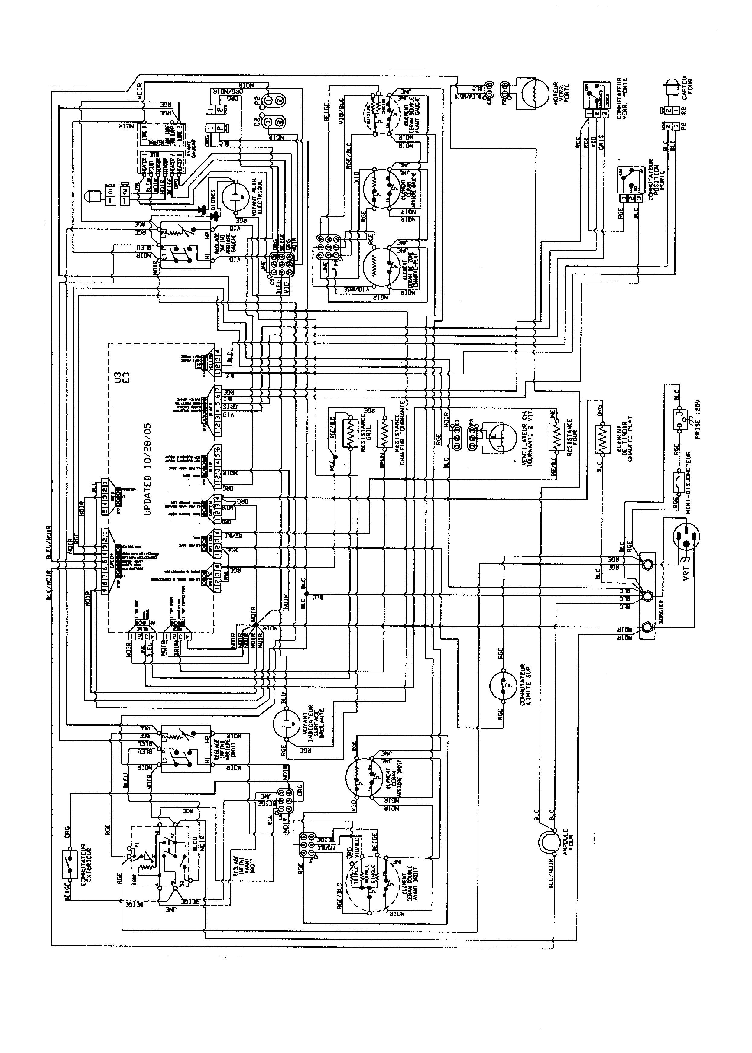 Jenn-Air JER8885RCS wiring information (french) diagram
