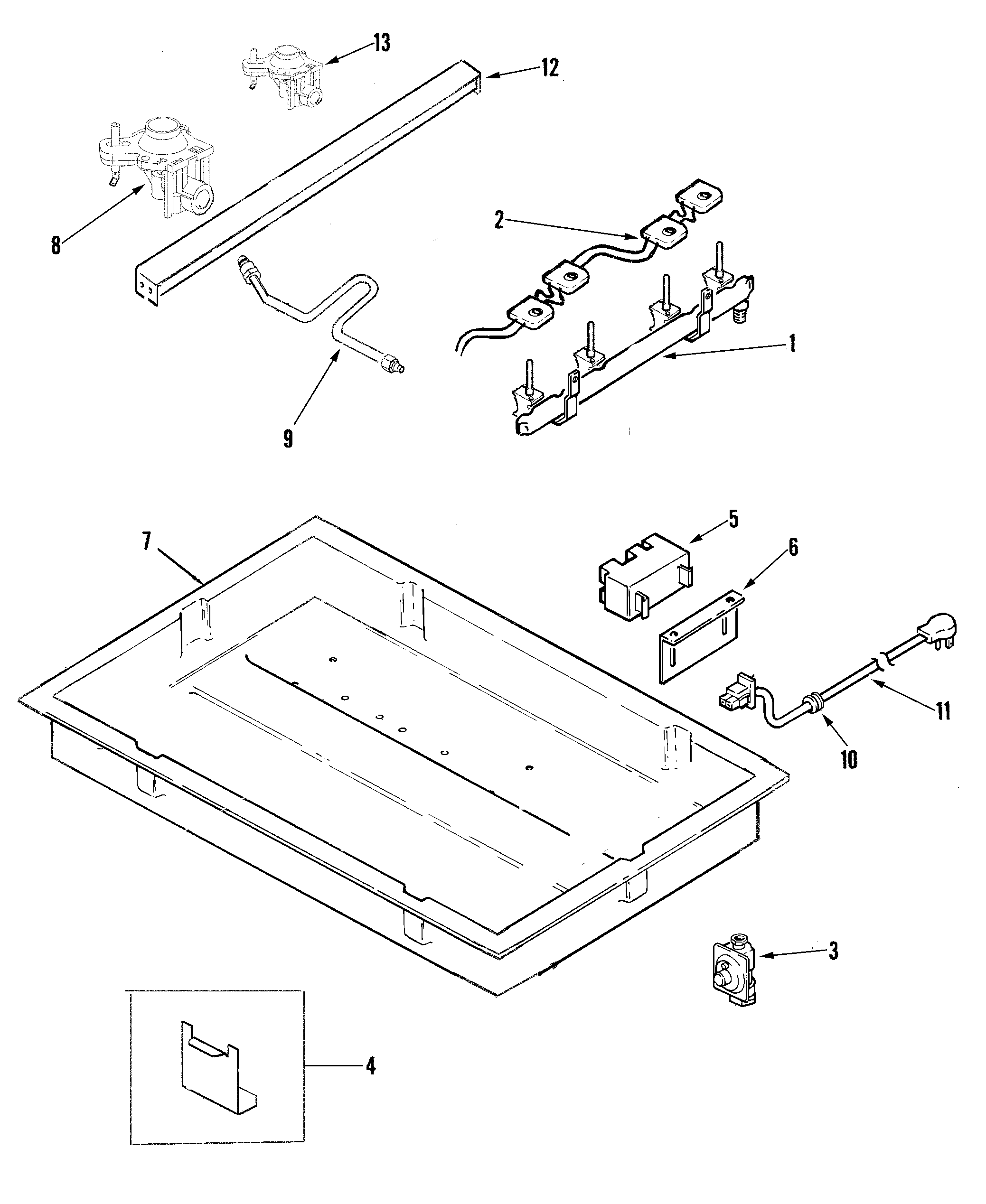 Jenn-Air JGC1430ADS body diagram