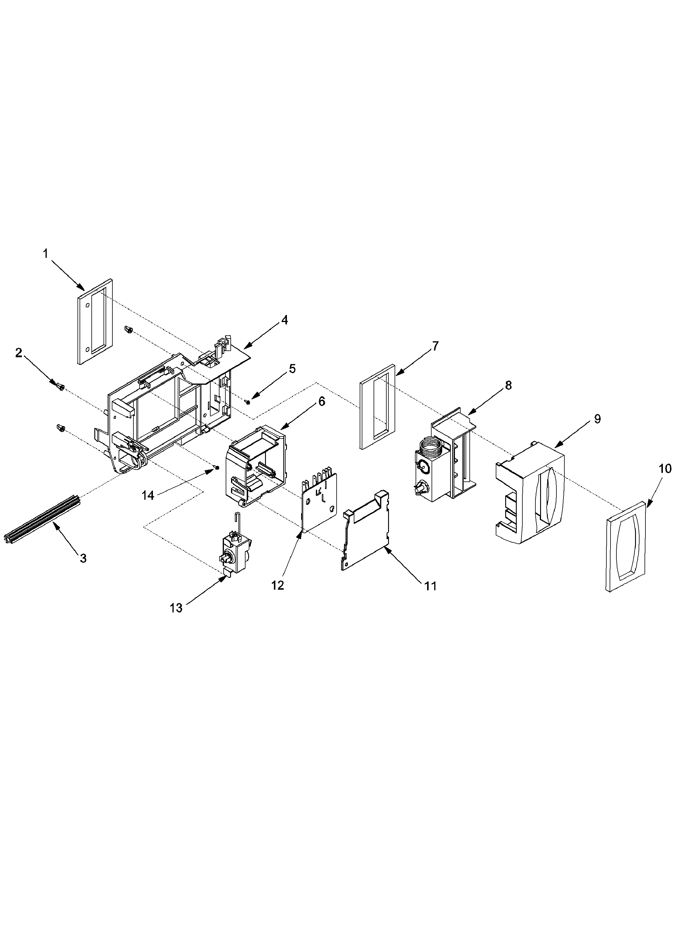 Amana ARSE667BW1 controls diagram