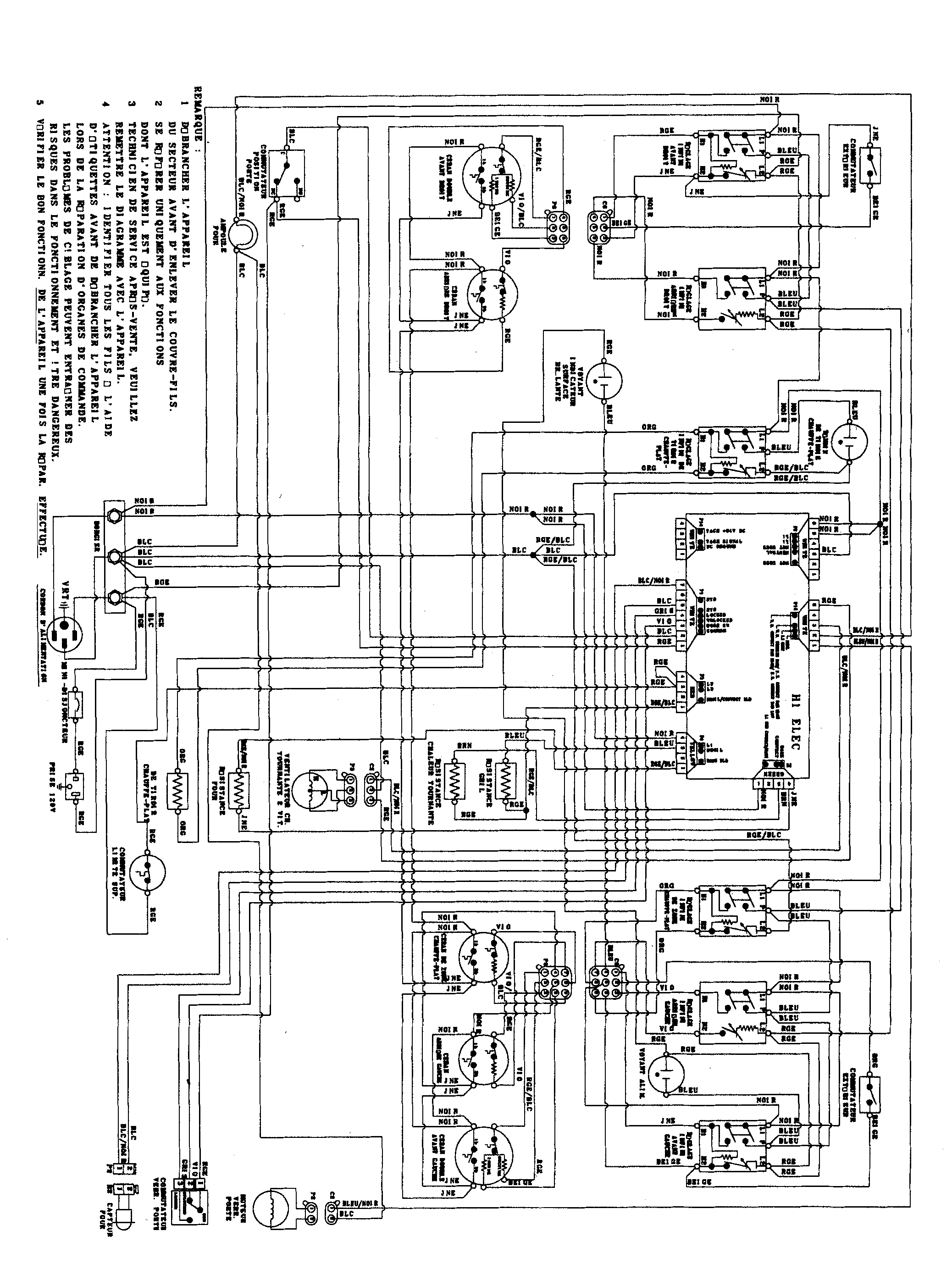 Jenn-Air JER8885QCS wiring information (frc) diagram