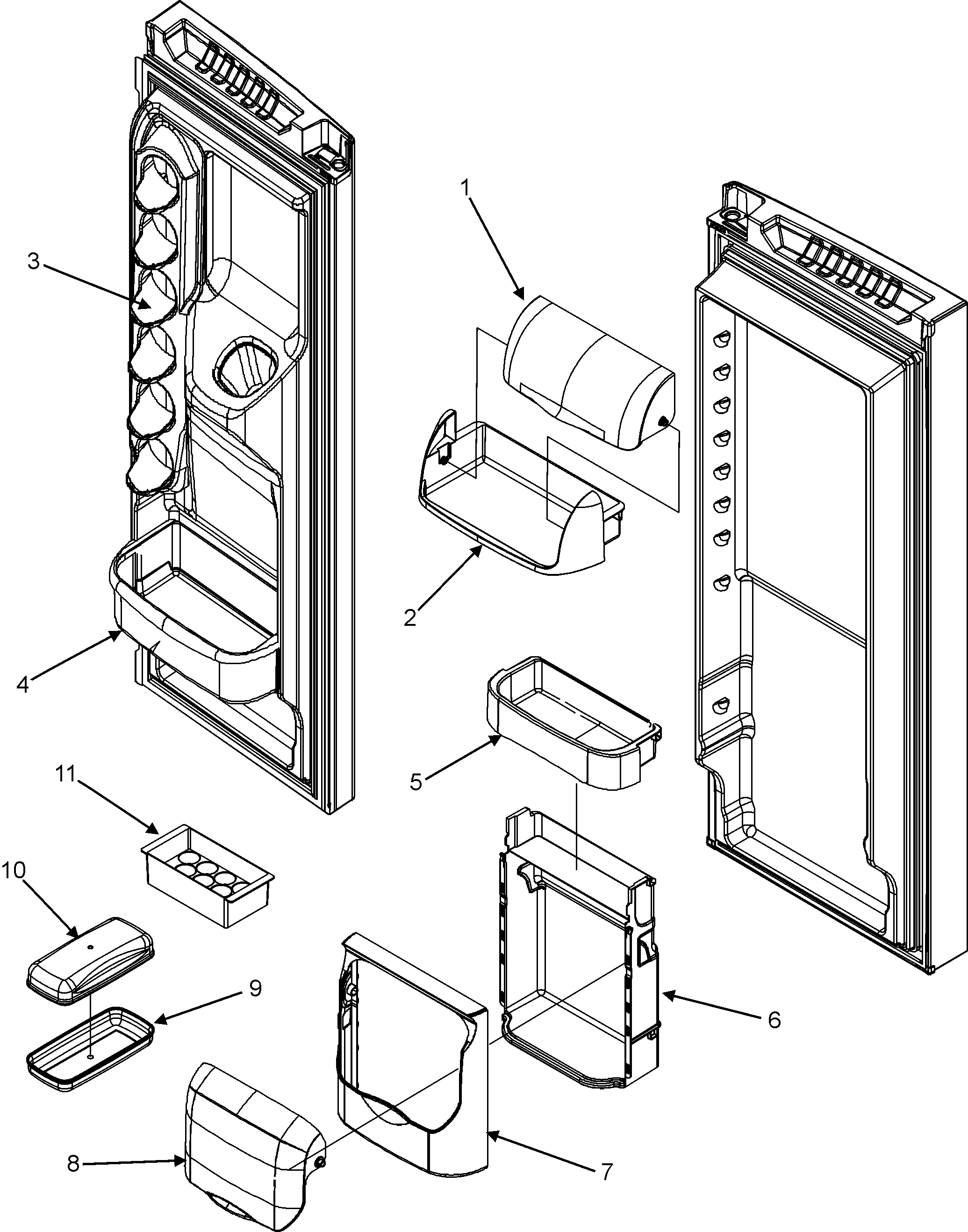 Maytag MFI2568AES ref door storage diagram