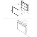 Kenmore 59666039600 freezer door diagram