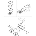 Kenmore 59666039600 refrigerator shelving diagram